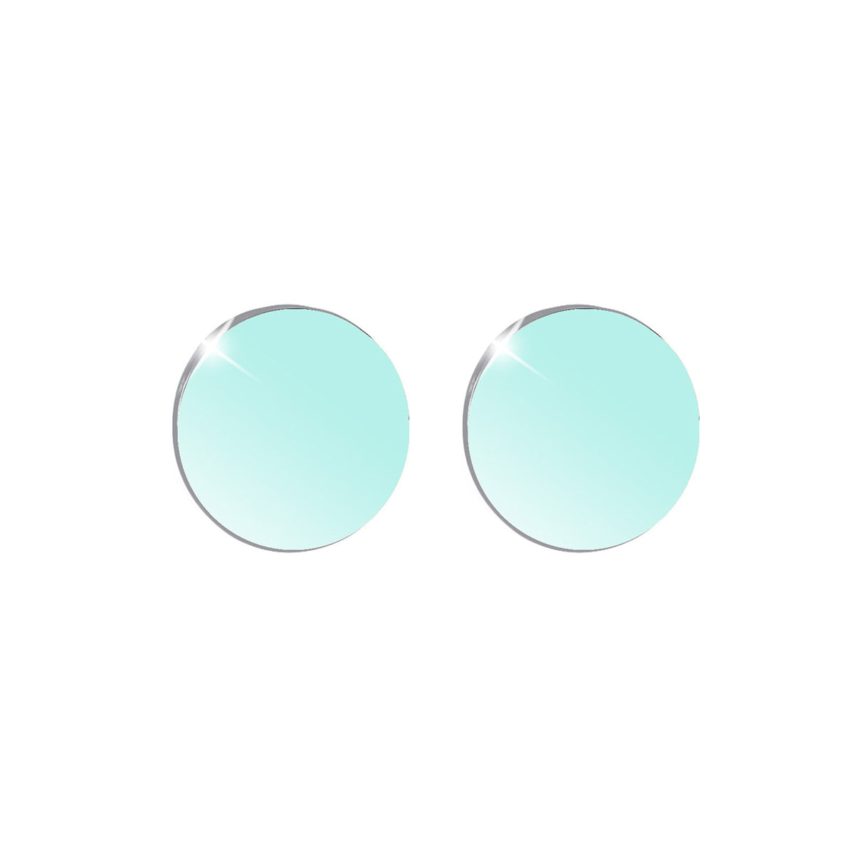 Hellblau - Elli | Ohrstecker | 925er Sterling Silber