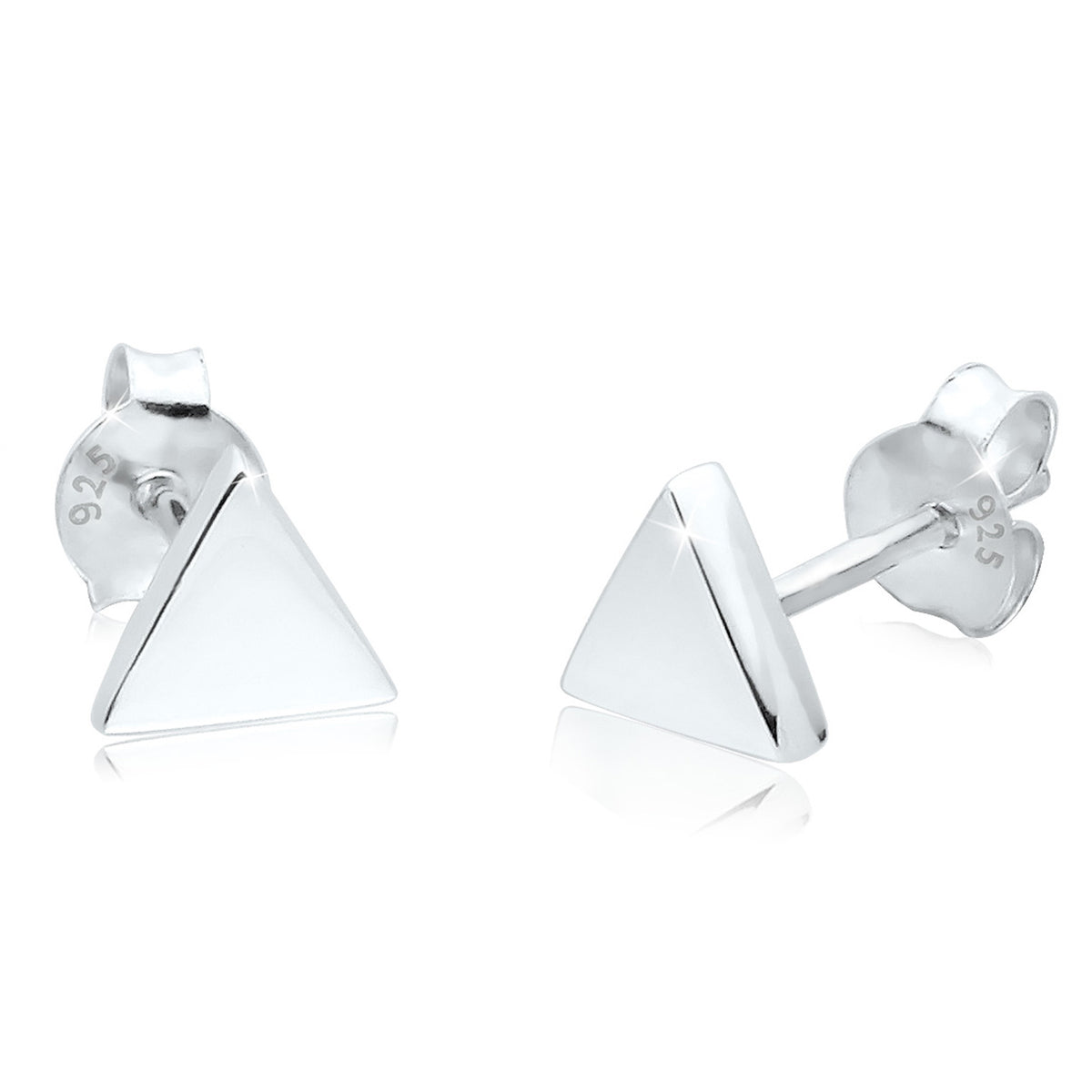 Silber - Elli | Ohrstecker Dreieck | 925er Sterling Silber