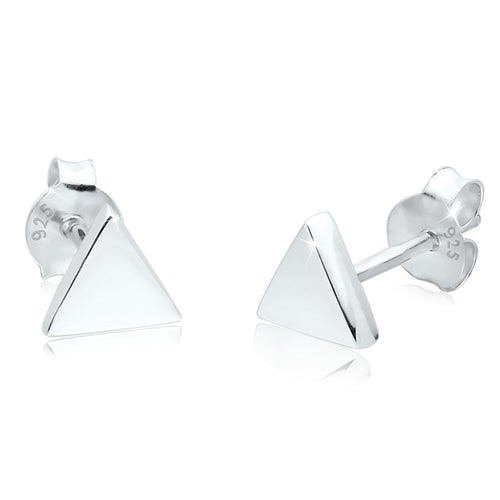 Silber - Elli | Ohrstecker Dreieck | 925er Sterling Silber
