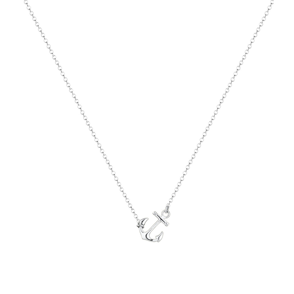 Silber - Elli | Halskette Anhänger Anker | 925er Sterling Silber