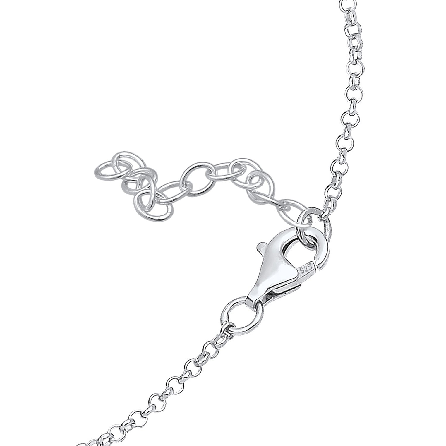 Silber - Elli DIAMONDS | Armband Herz | Diamant ( Weiß, 0,015 ct ) | 925er Sterling Silber