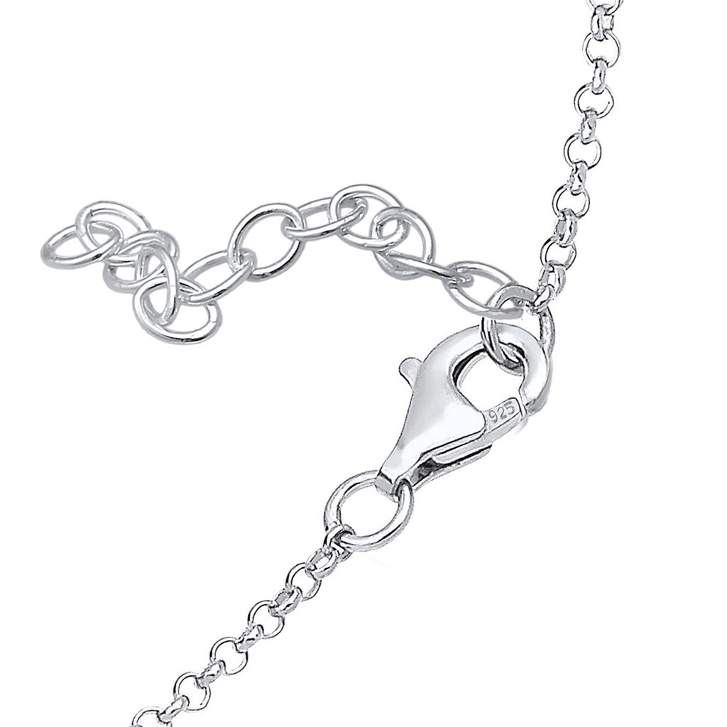 Silber - Elli DIAMONDS | Armband Schleife | Diamant ( Weiß, 0,015 ct ) | 925er Sterling Silber