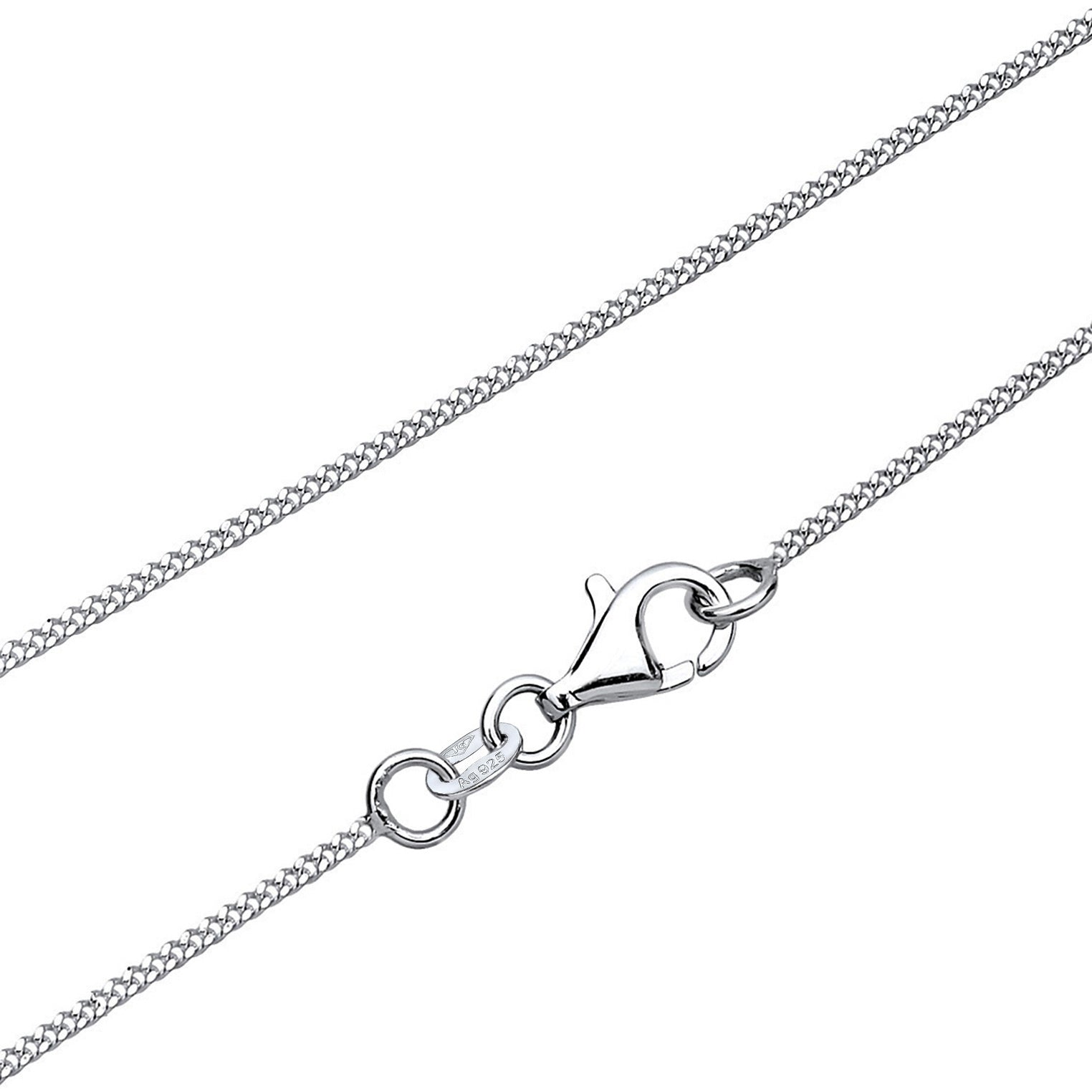 Silber - Elli DIAMONDS | Halskette Herz | Diamant ( Weiß, 0,045 ct ) | 925er Sterling Silber
