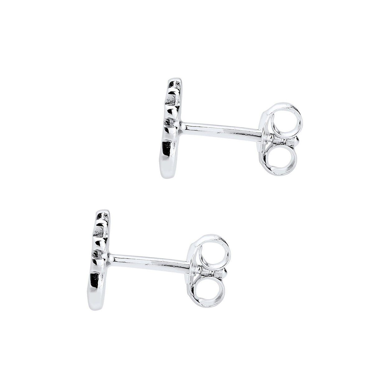 Rot - Elli | Ohrstecker Hirsch | Kristall ( Rot ) | 925er Sterling Silber