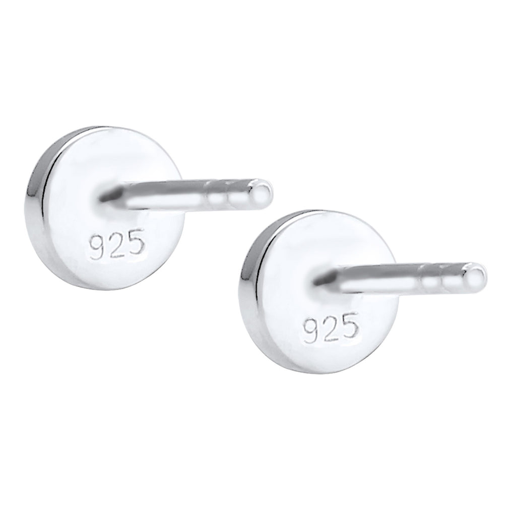 Weiß - Elli | Ohrstecker Geo | 925er Sterling Silber