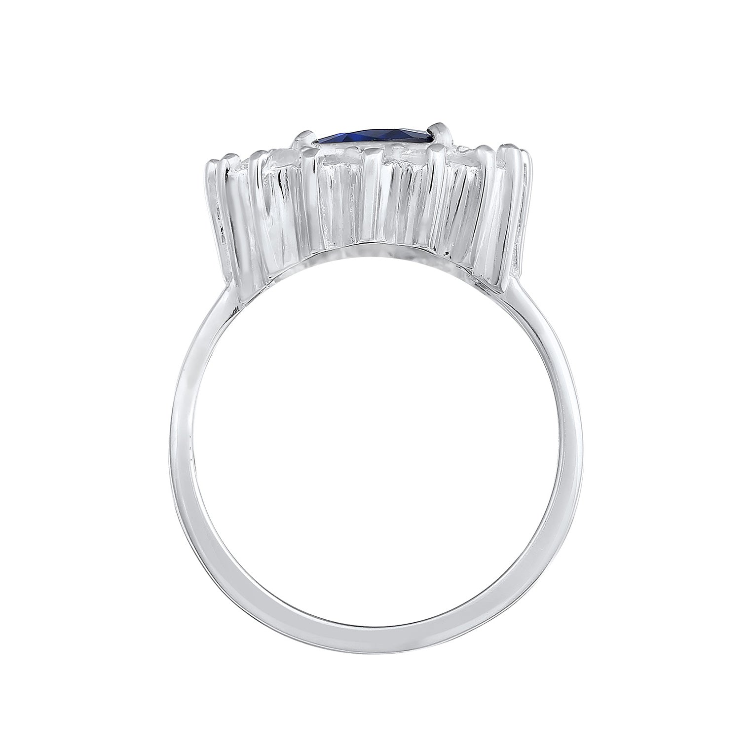 Blau - Elli | Ring | Saphir ( Blau ) | 925er Sterling Silber