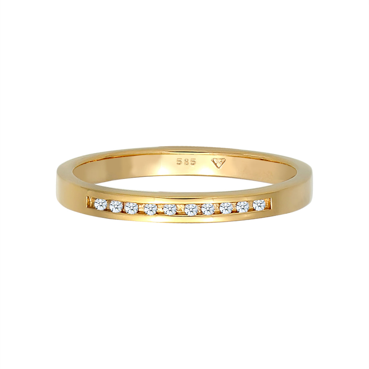 Gold - Elli DIAMONDS | Verlobungsring | Diamant ( Weiß, 0,05 ct ) | 585 Gelbgold