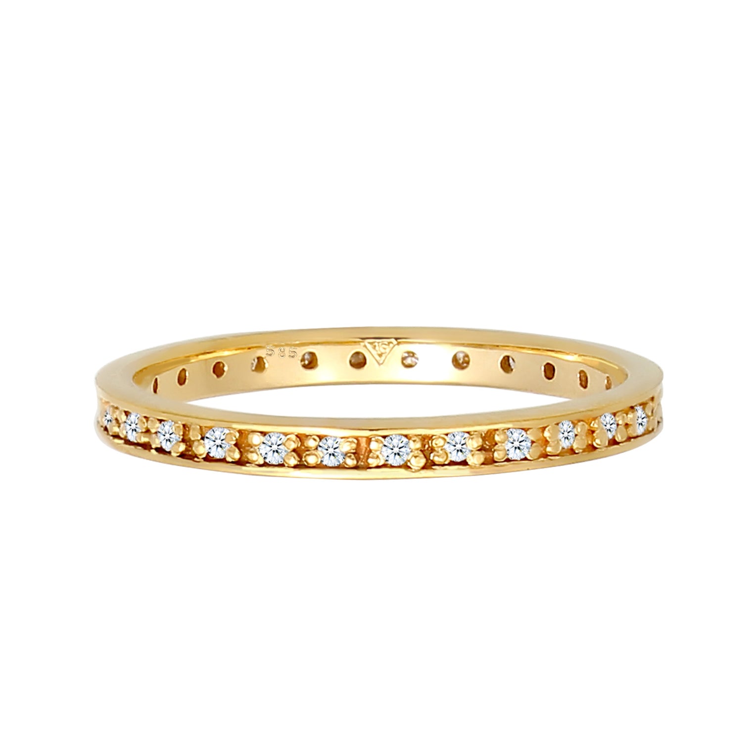 Gold - Elli DIAMONDS | Verlobungsring | Diamant ( Weiß, 0,14 ct ) | 585 Gelbgold