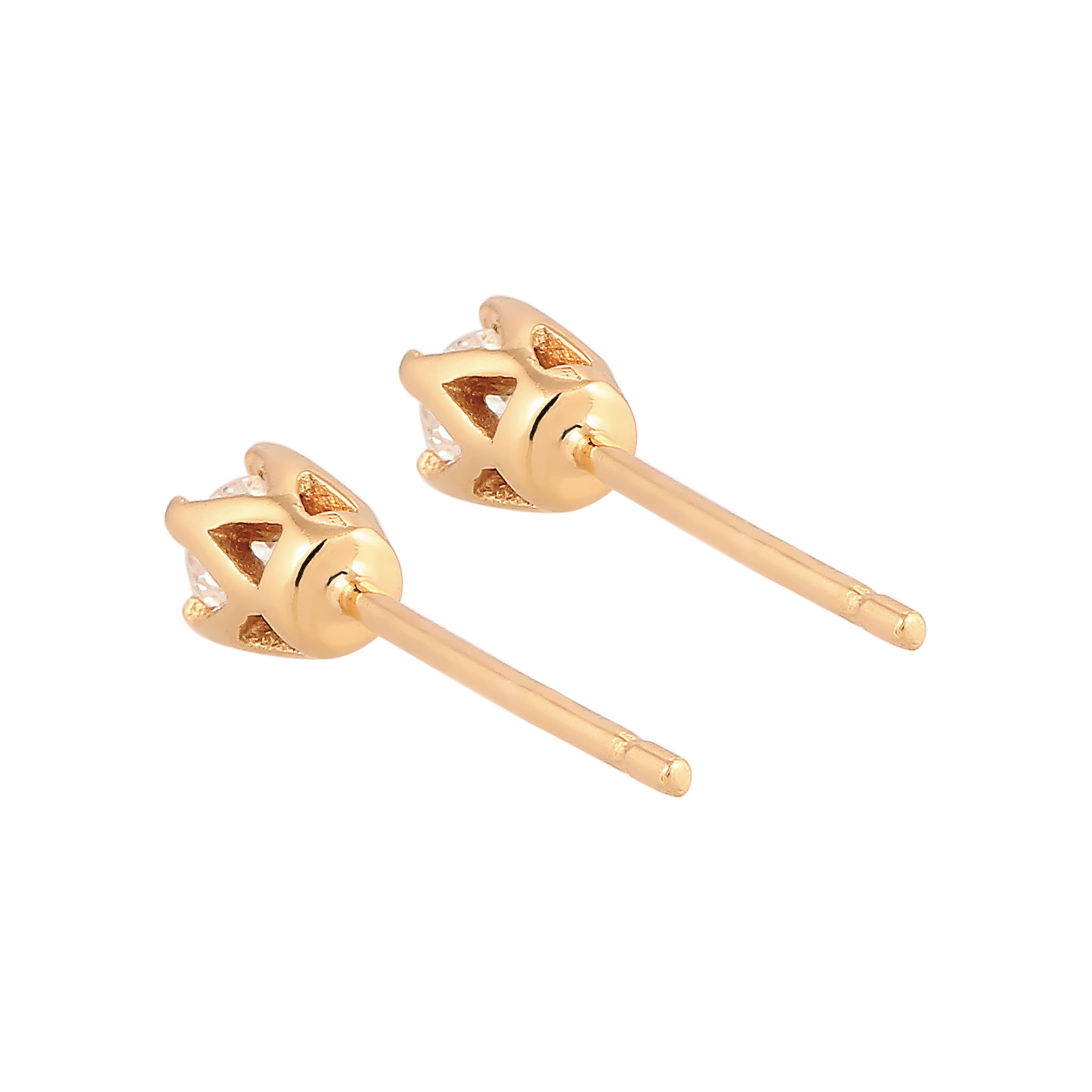 Gold - Elli DIAMONDS | Ohrstecker | Diamant ( Weiß, 0,12 ct ) | 585 Gelbgold