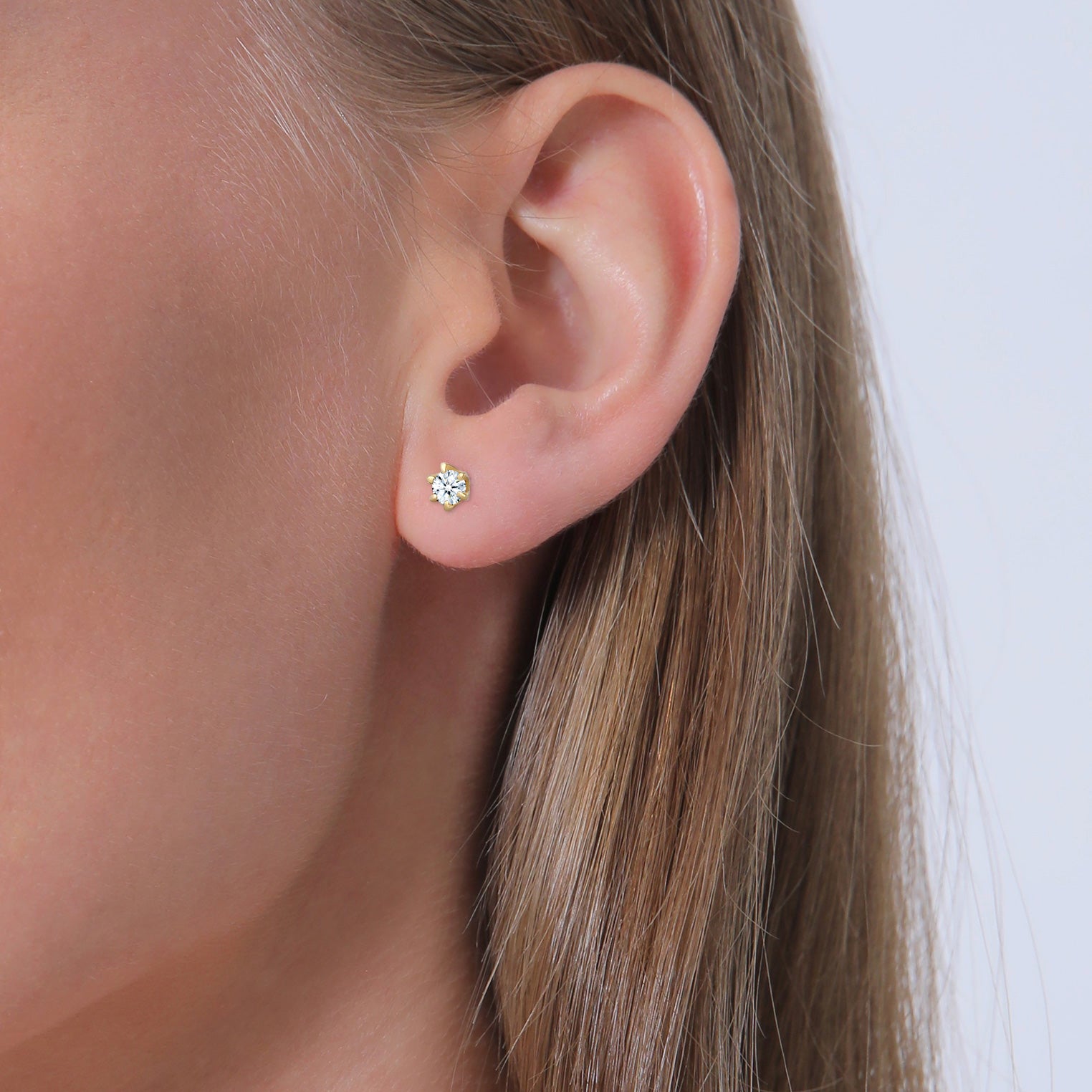 Gold - Elli DIAMONDS | Ohrstecker | Diamant ( Weiß, 0,12 ct ) | 585 Gelbgold
