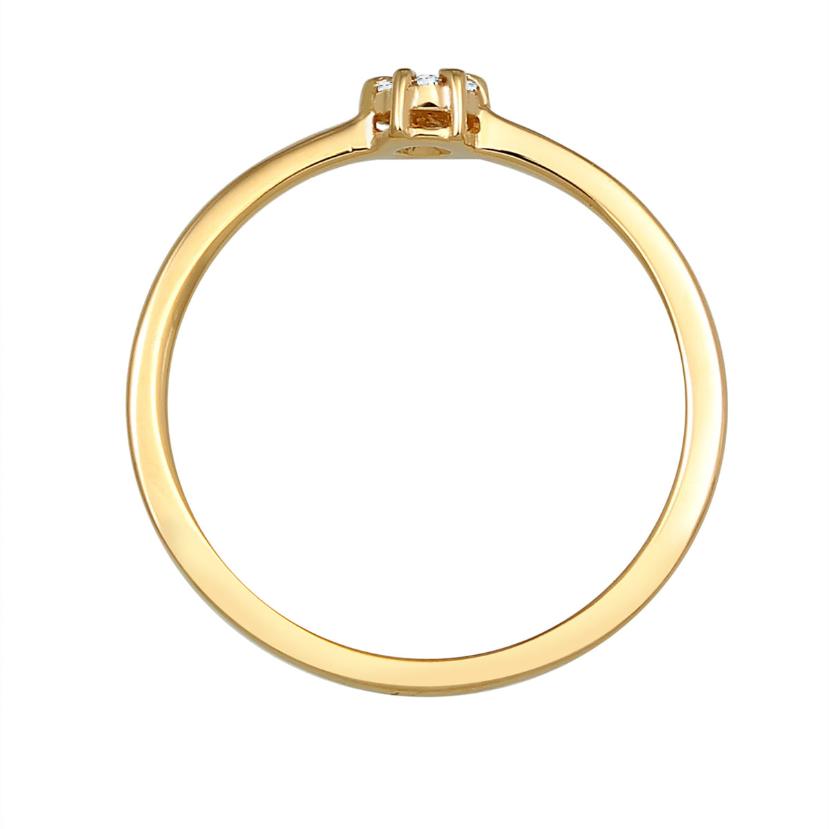 Gold - Elli DIAMONDS | Verlobungsring | Diamant ( Weiß, 0,045 ct ) | 585 Gelbgold