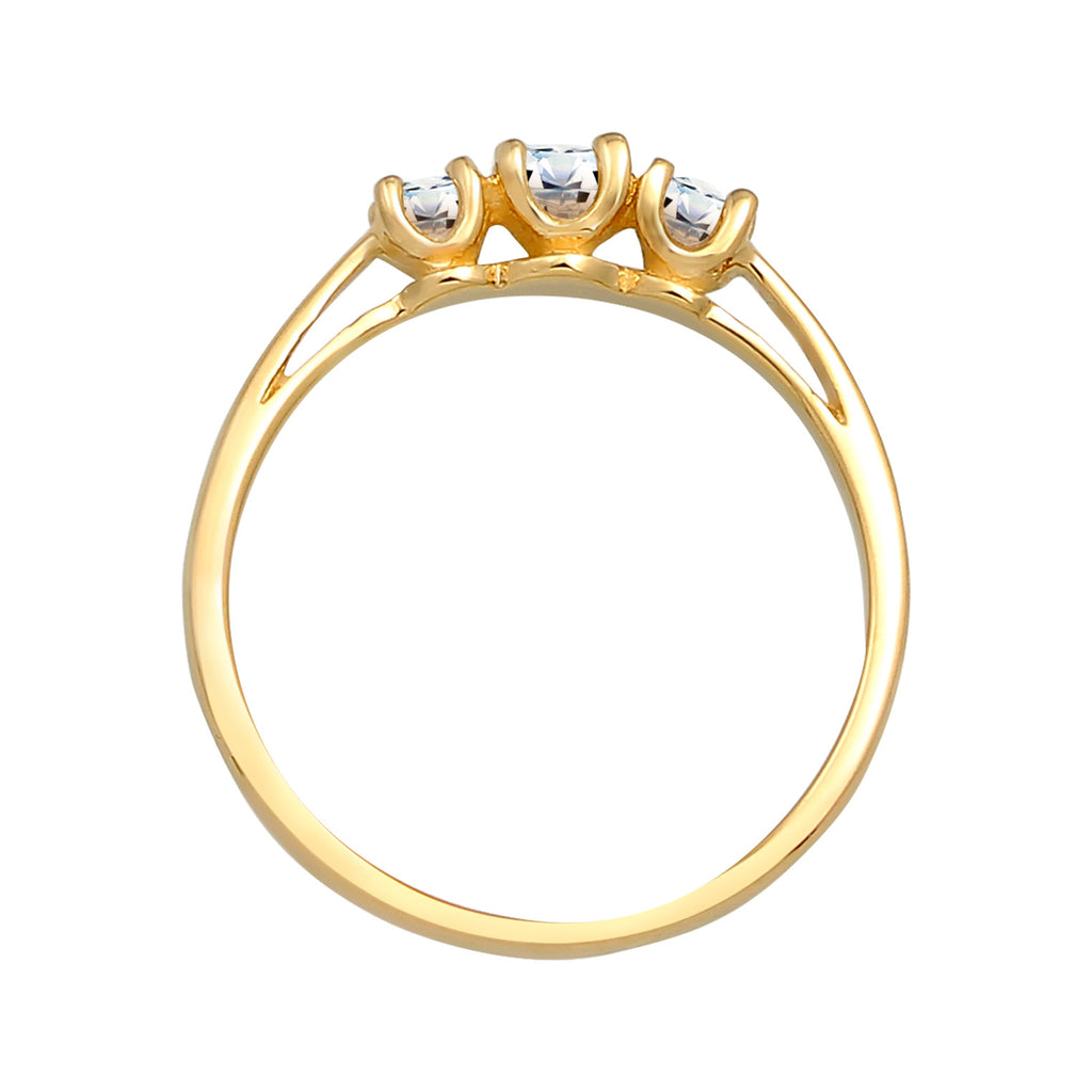 Gold - Elli DIAMONDS | Verlobungsring | Diamant ( Weiß, 0,23 ct ) | 585 Gelbgold