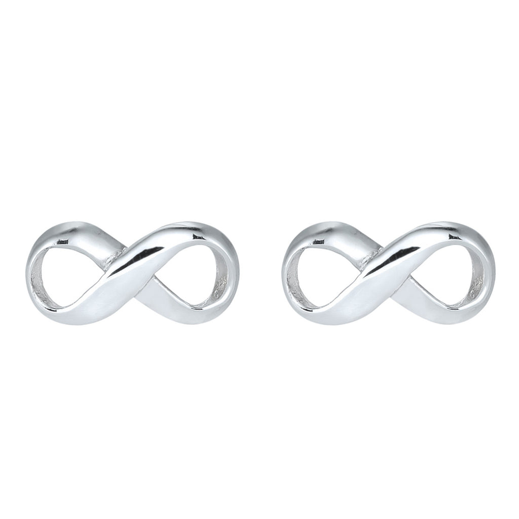 Silber - Elli | Ohrstecker Infinity | 925er Sterling Silber