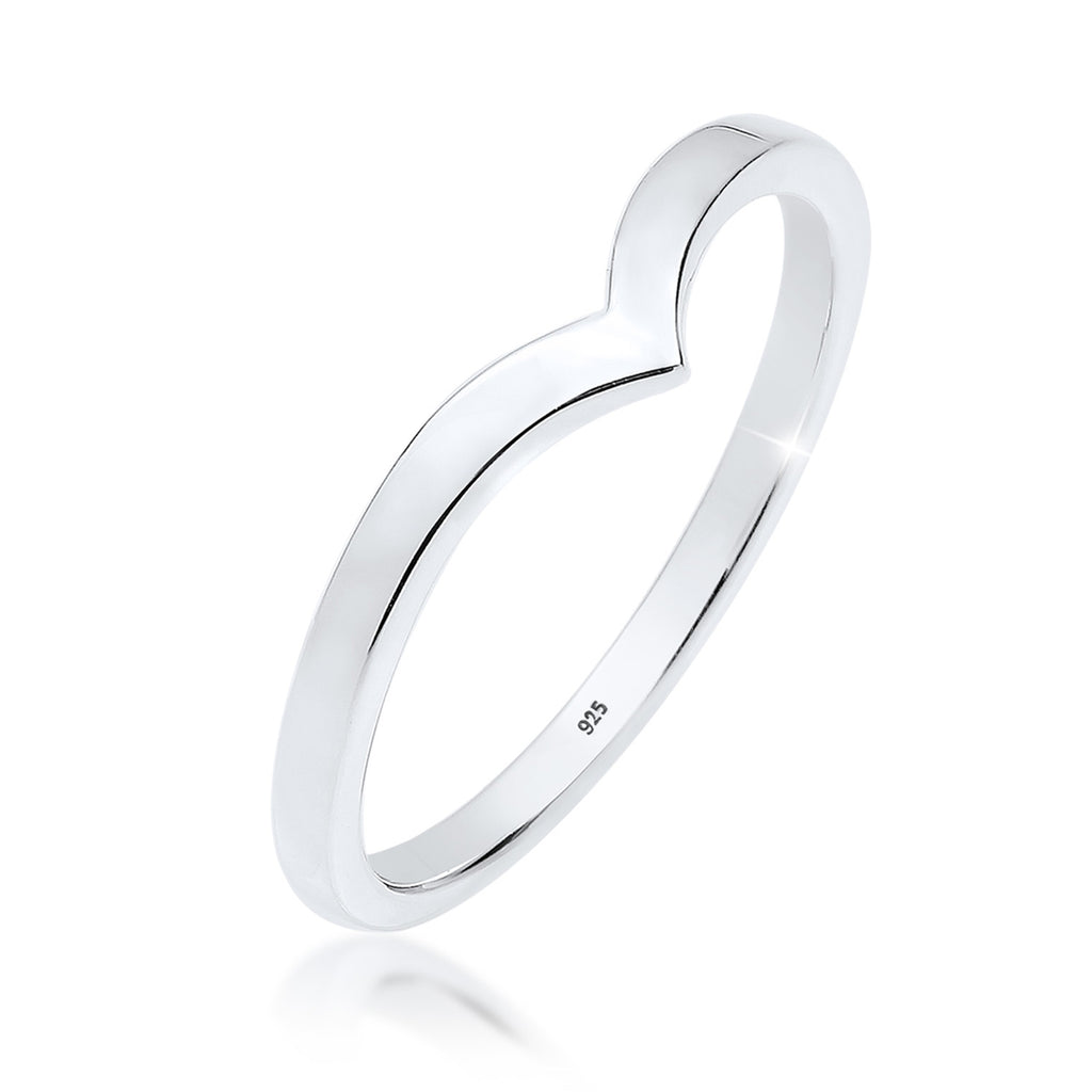 Silber - Elli | Ring V-Stacking | 925 Sterling Silber