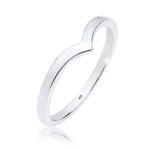Silber - Elli | Ring V-Stacking | 925 Sterling Silber