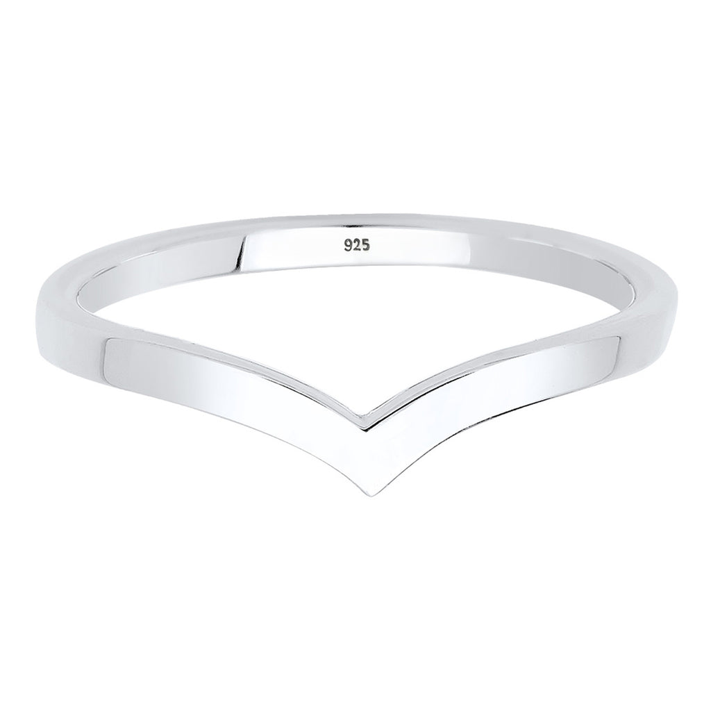 Silber - Elli | Ring V-Stacking | 925 Sterling Silber