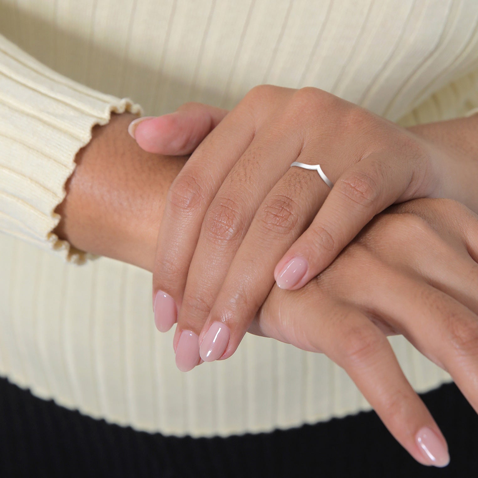 Silber - Elli | Ring V-Stacking | 925 Sterling Silber