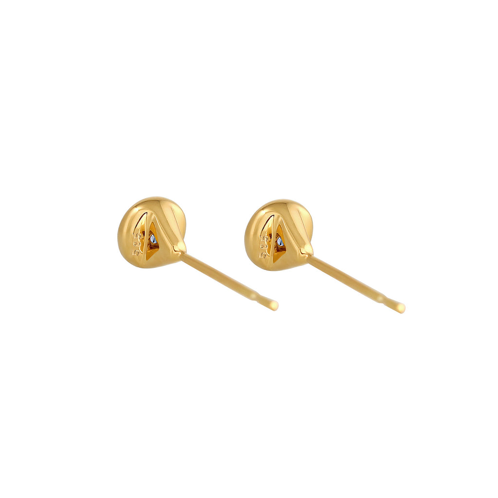Weiß - Elli DIAMONDS | Ohrstecker | Diamant ( Weiß, 0,12 ct ) | 585 Gelbgold