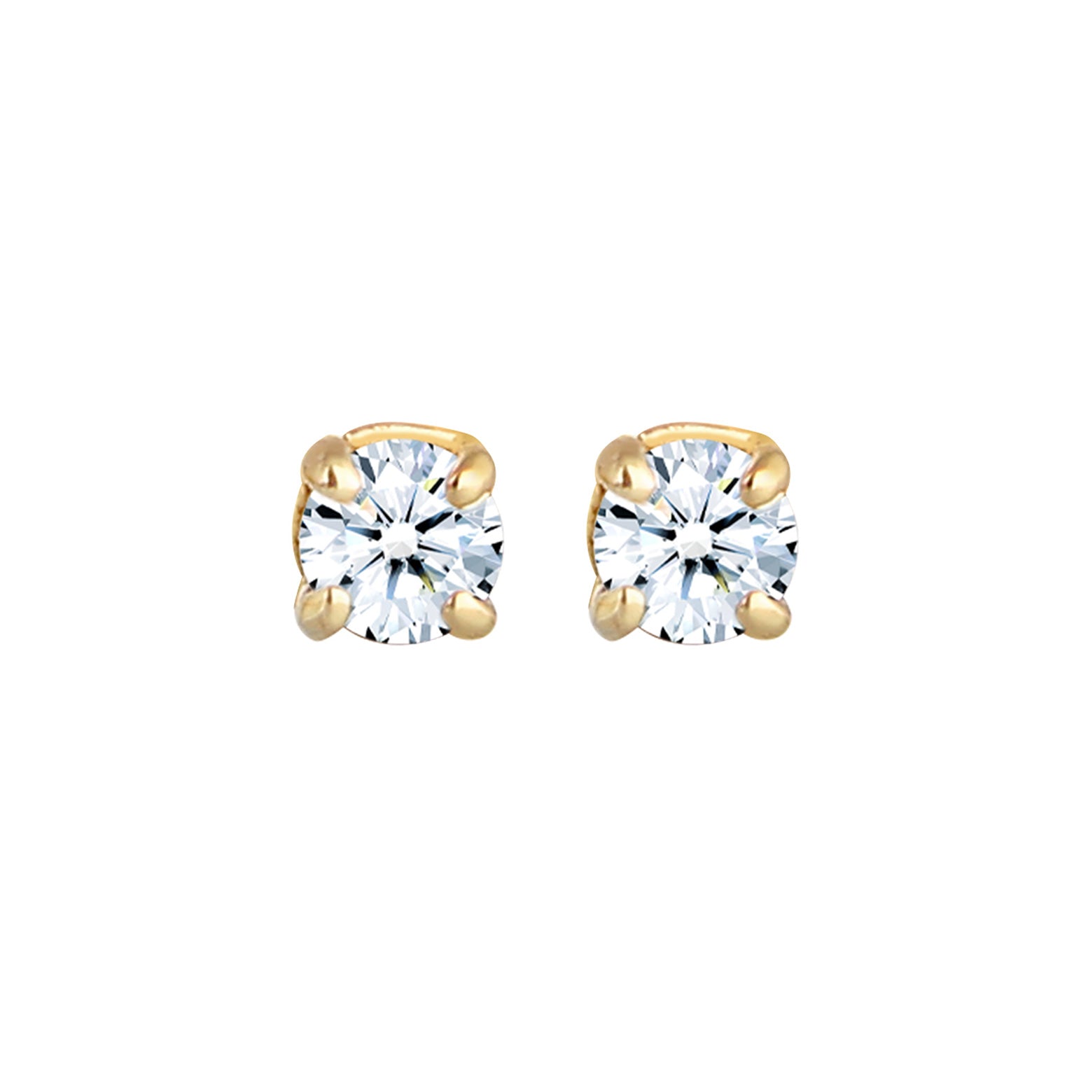 Gold - Elli DIAMONDS | Ohrstecker | Diamant ( Weiß, 0,22 ct ) | 585 Gelbgold