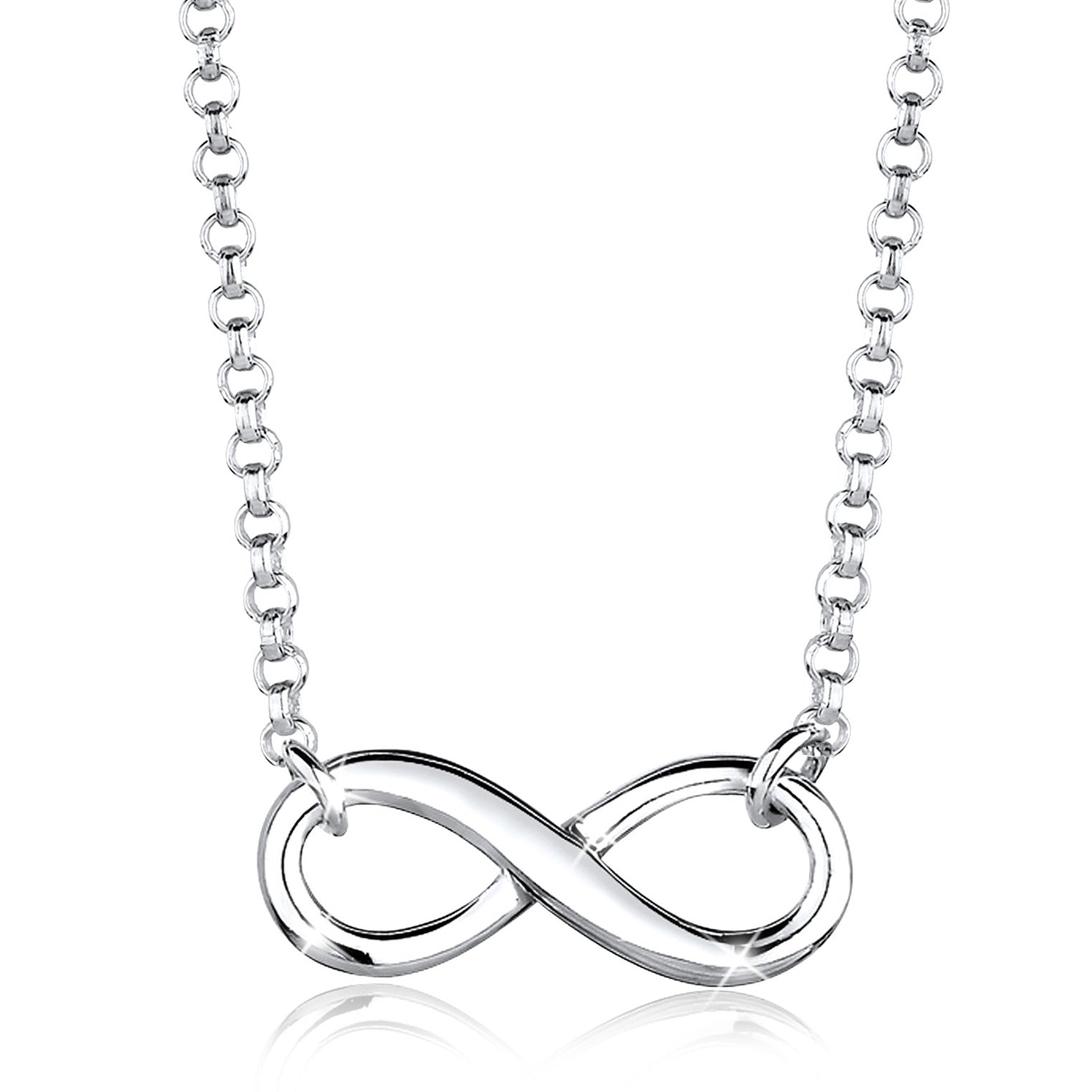 Silber - Elli | Halskette Infinity | 925er Sterling Silber