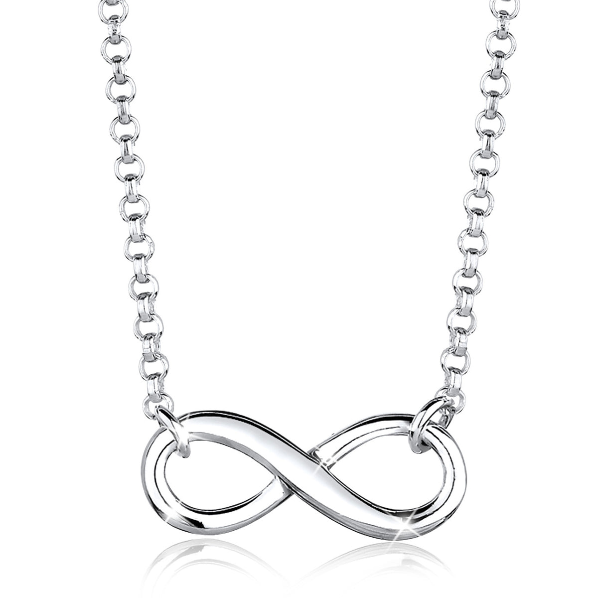 Silber - Elli | Halskette Infinity | 925er Sterling Silber