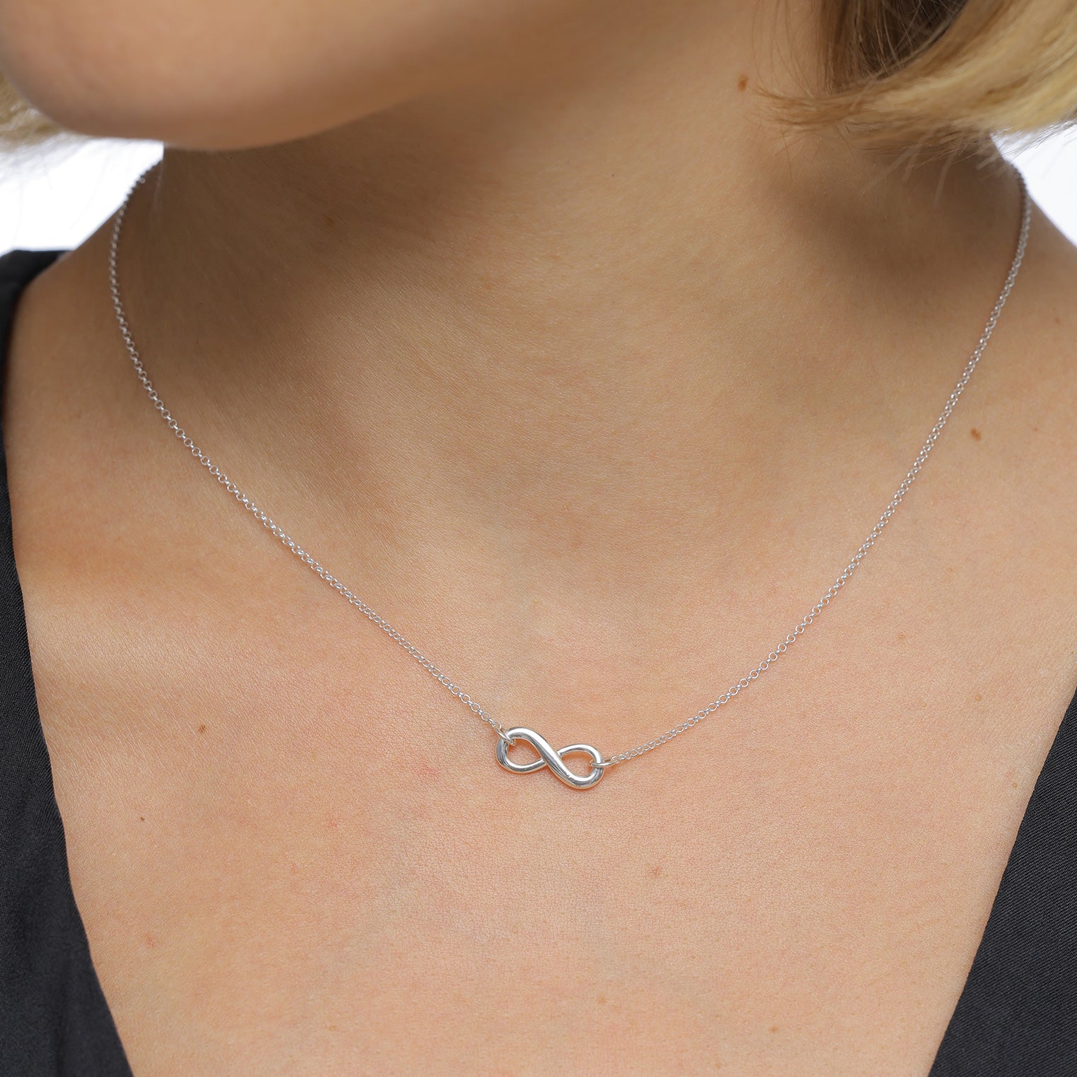 Silber - Elli | Halskette Infinity | 925er Sterling Silber