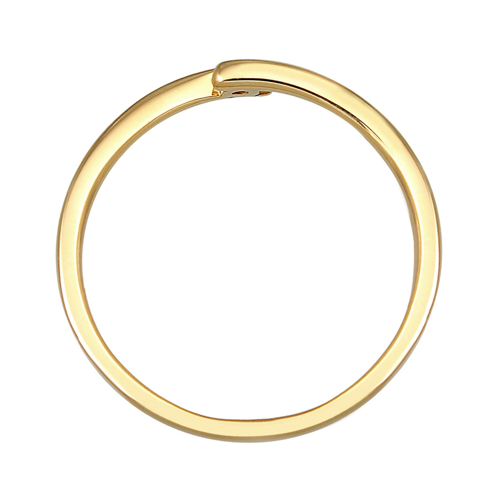 Gold - Elli DIAMONDS | Solitär-Ring | Diamant ( Weiß, 0,03 ct ) | 585 Gelbgold
