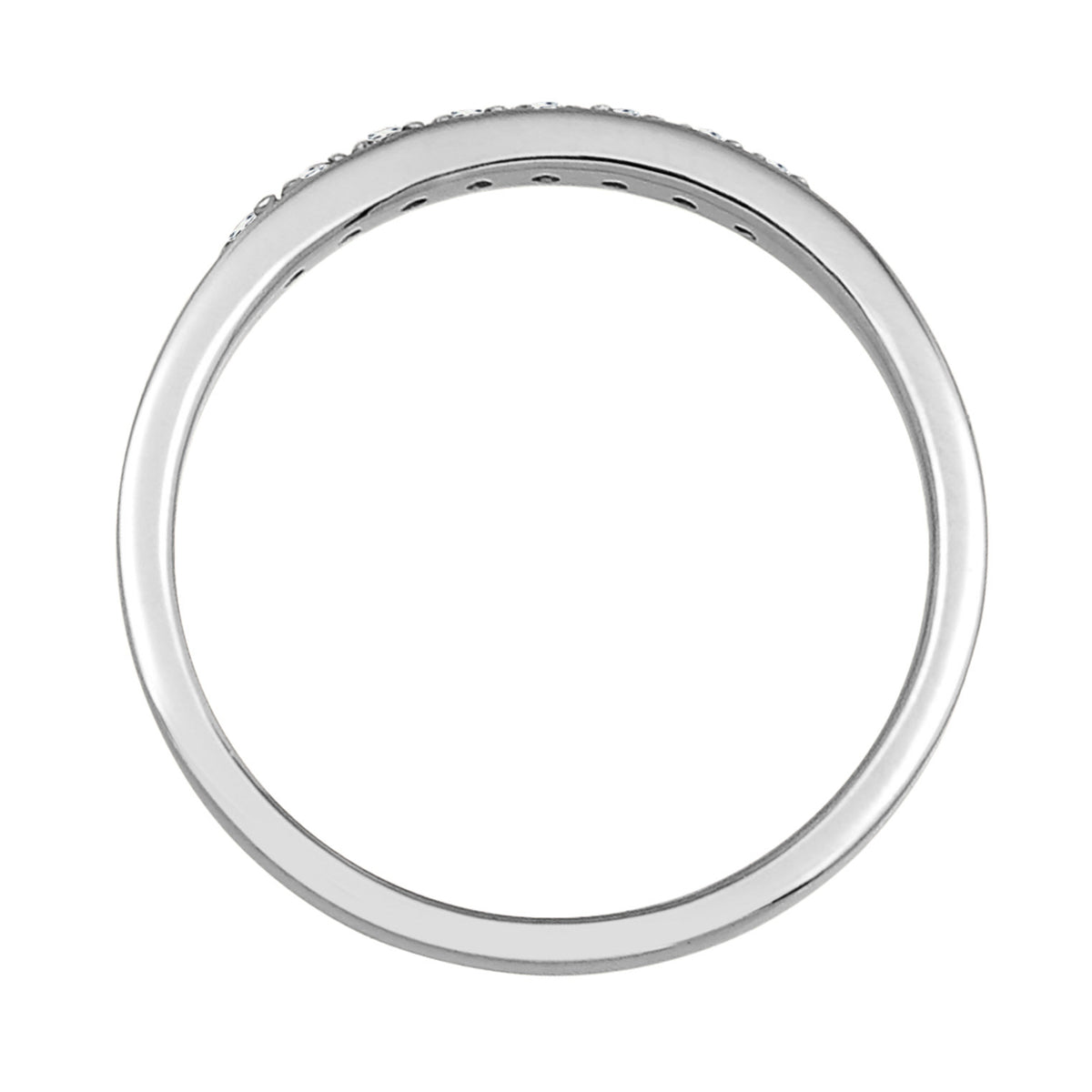 Weiß - Elli DIAMONDS | Bandring | Diamant ( Weiß, 0,04 ct ) | 585 Weißgold