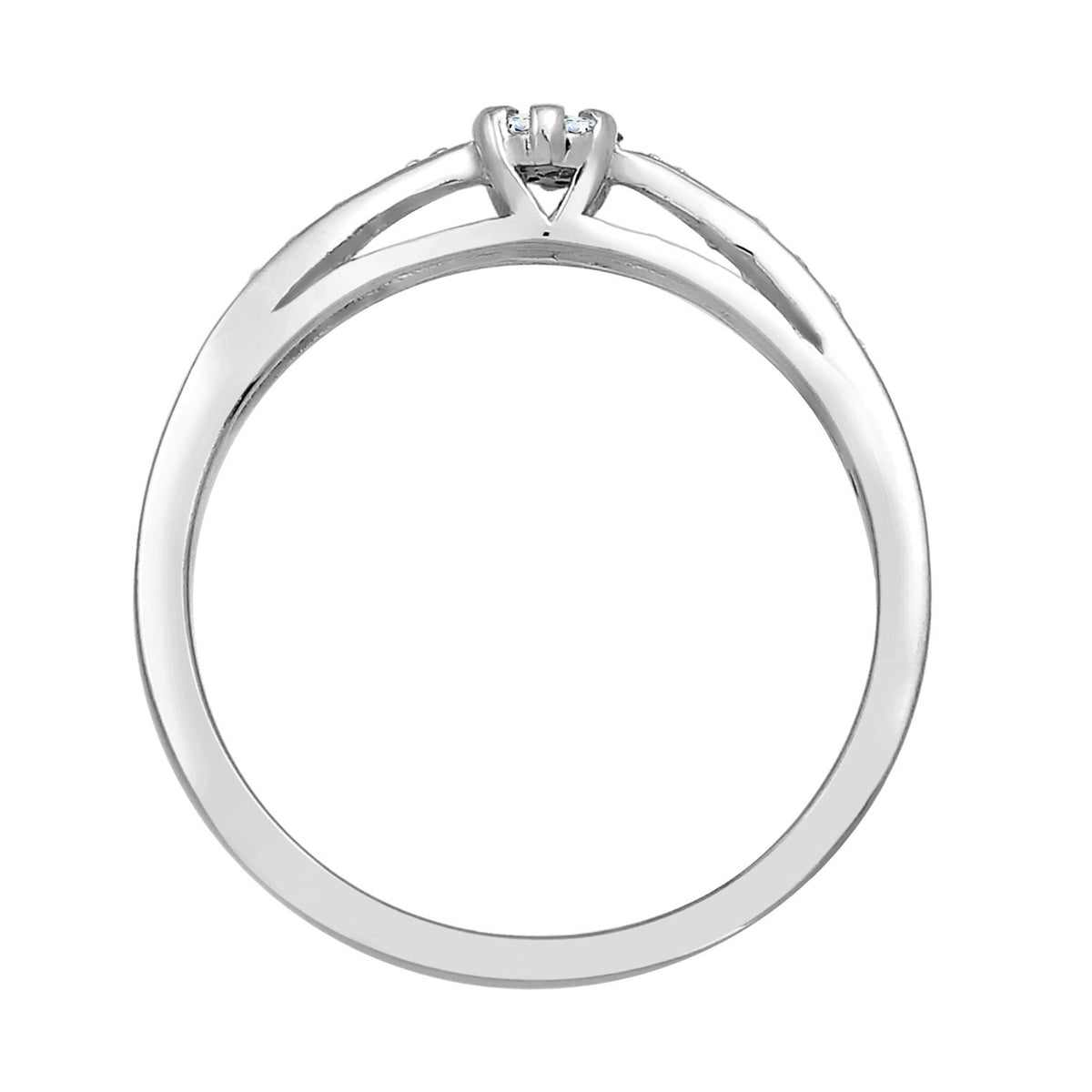 Silber - Elli DIAMONDS | Verlobungsring | Diamant ( Weiß, 0,085 ct ) | 585 Weißgold