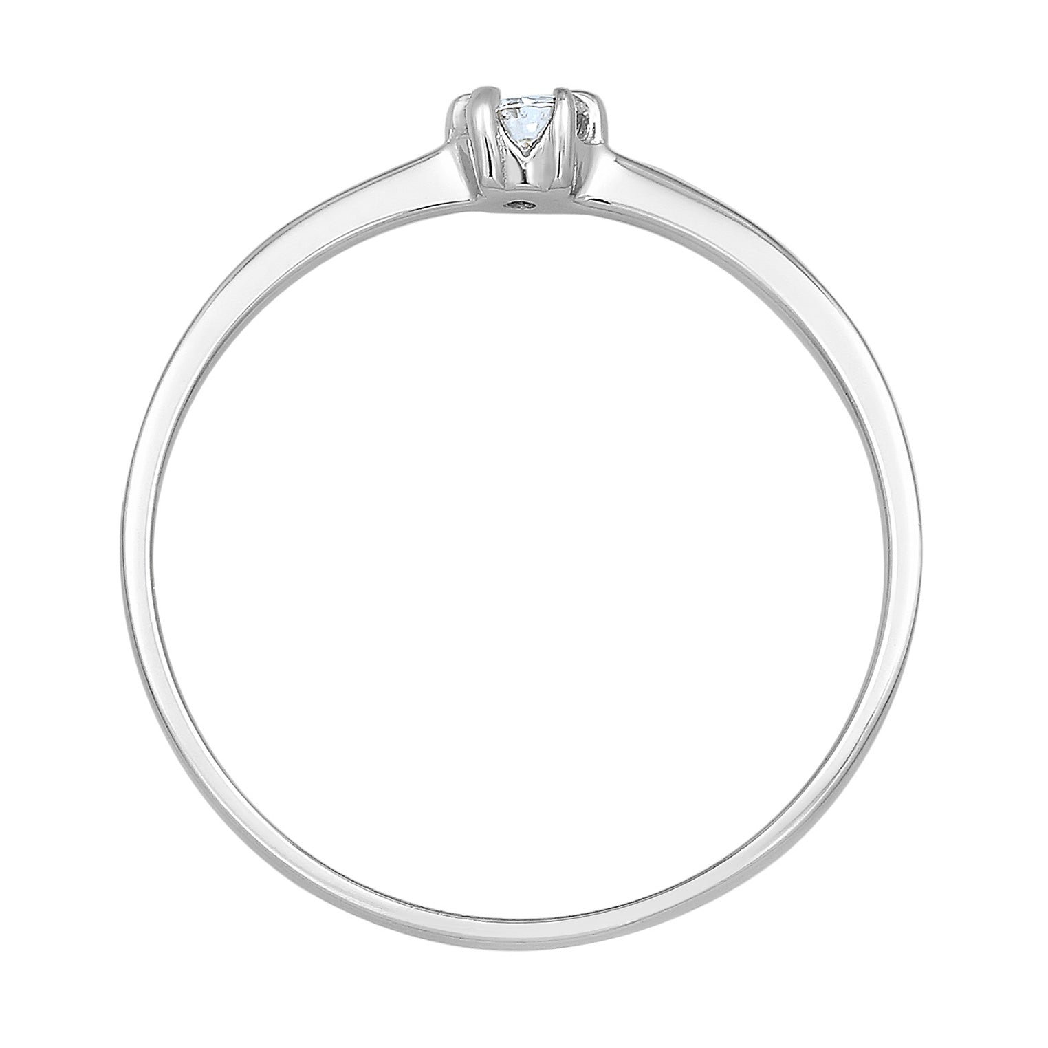 Weiß - Elli DIAMONDS | Verlobungsring | Diamant ( Weiß, 0,11 ct ) | 585 Weißgold