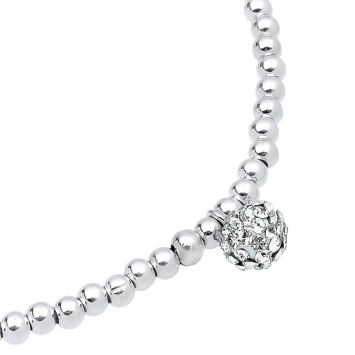 Weiß - Elli | Armband Herz | Kristall ( Weiß ) | 925er Sterling Silber