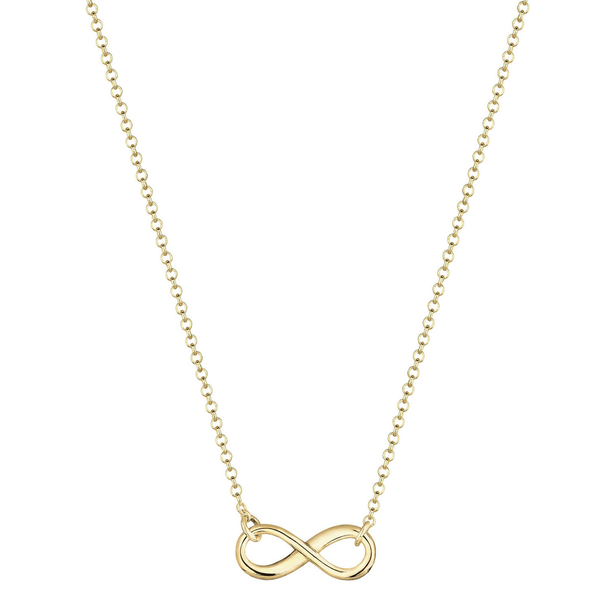 Gold - Elli PREMIUM | Halskette Infinity | 375 Gelbgold