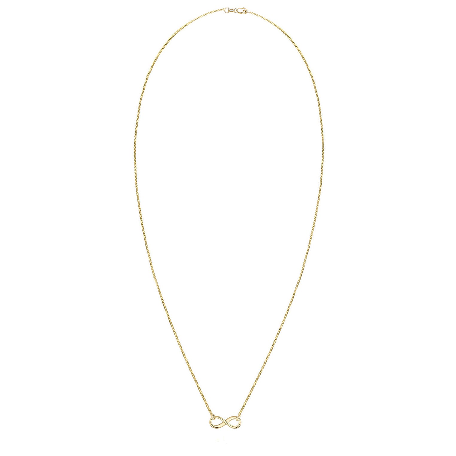 Gold - Elli PREMIUM | Halskette Infinity | 375 Gelbgold