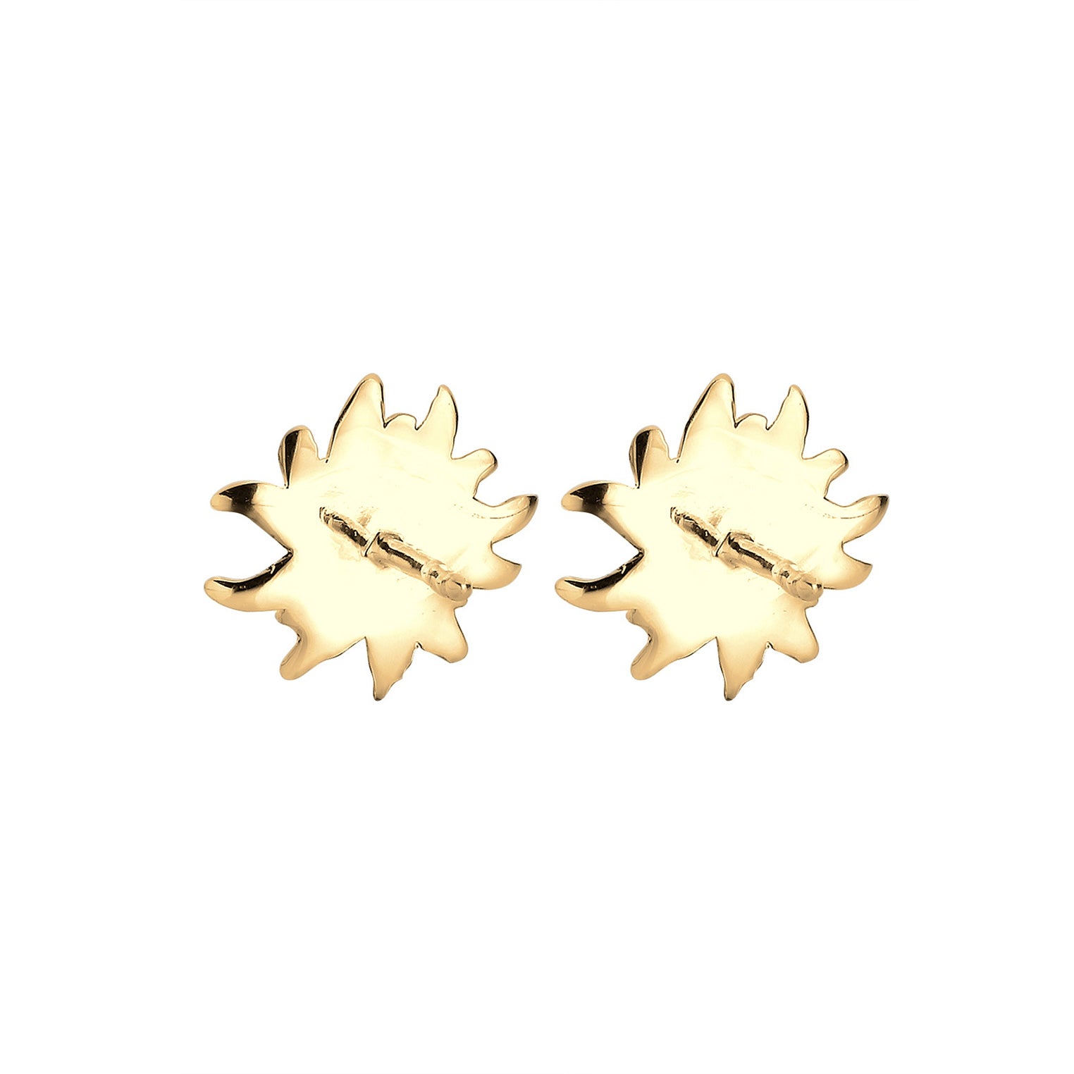 Gold - Elli | Ohrstecker Edelweiss | 925 Sterling Silber vergoldet