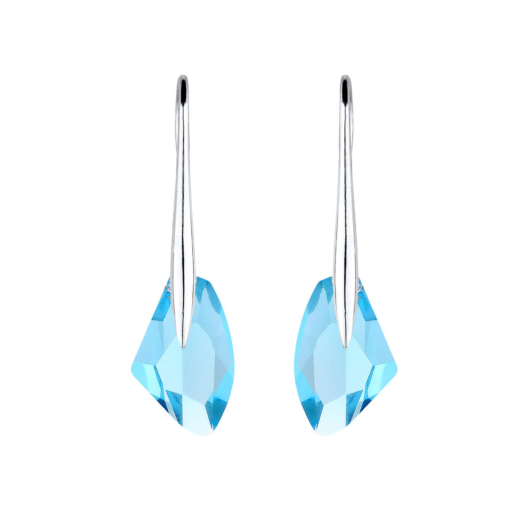 Hellblau - Elli | Ohrhänger | Kristall (Hellblau) | 925er Sterling Silber