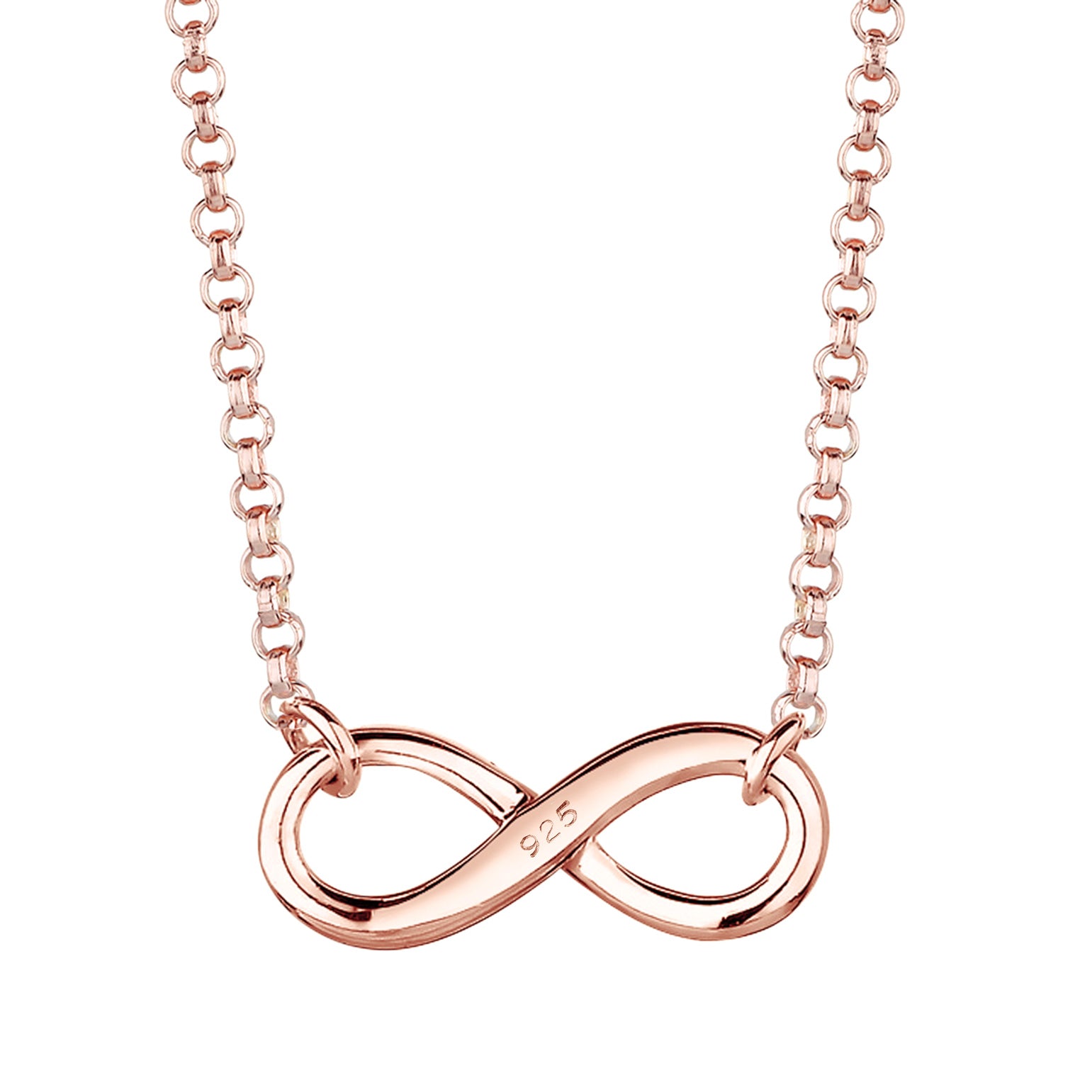 Roségold - Elli | Halskette Infinity | 925 Sterling Silber Rosegold