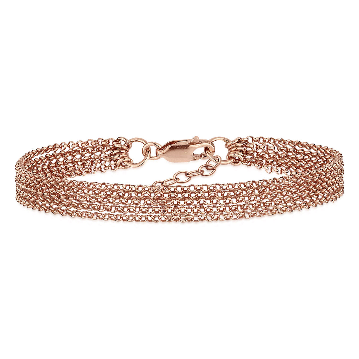 Roségold - Elli | Gliederarmband | 925 Sterling Silber Rosegold
