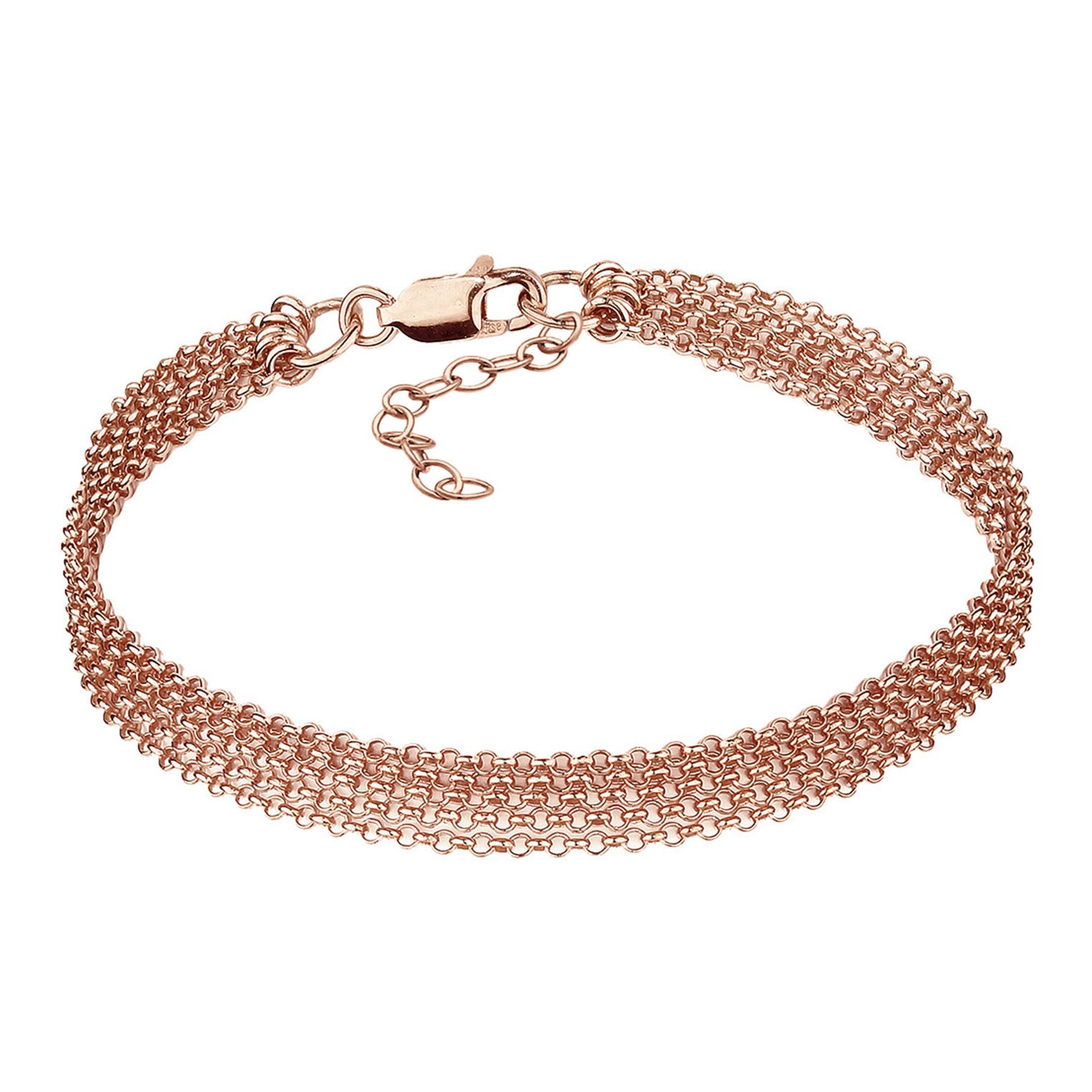 Roségold - Elli | Gliederarmband | 925 Sterling Silber Rosegold