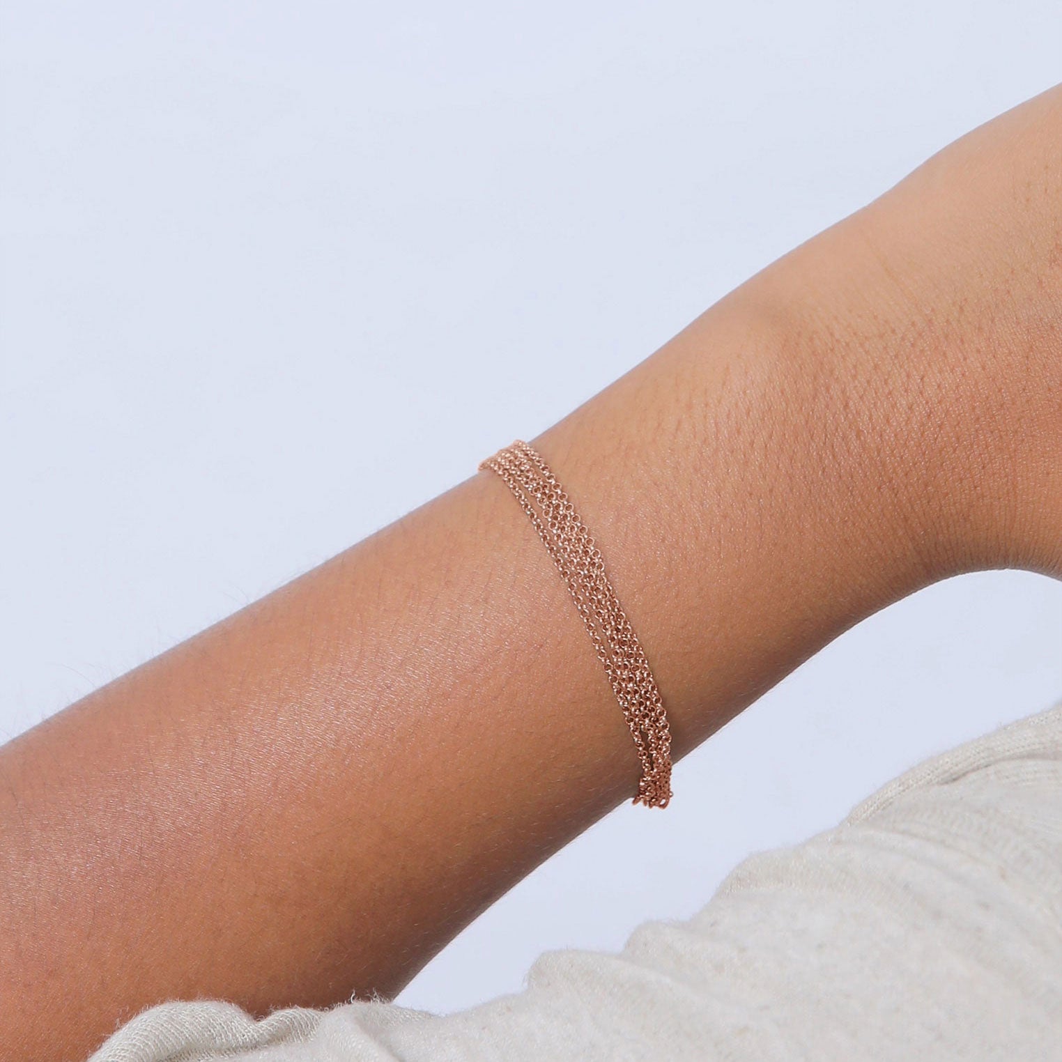 Roségold - Elli | Gliederarmband | 925 Sterling Silber Rosegold