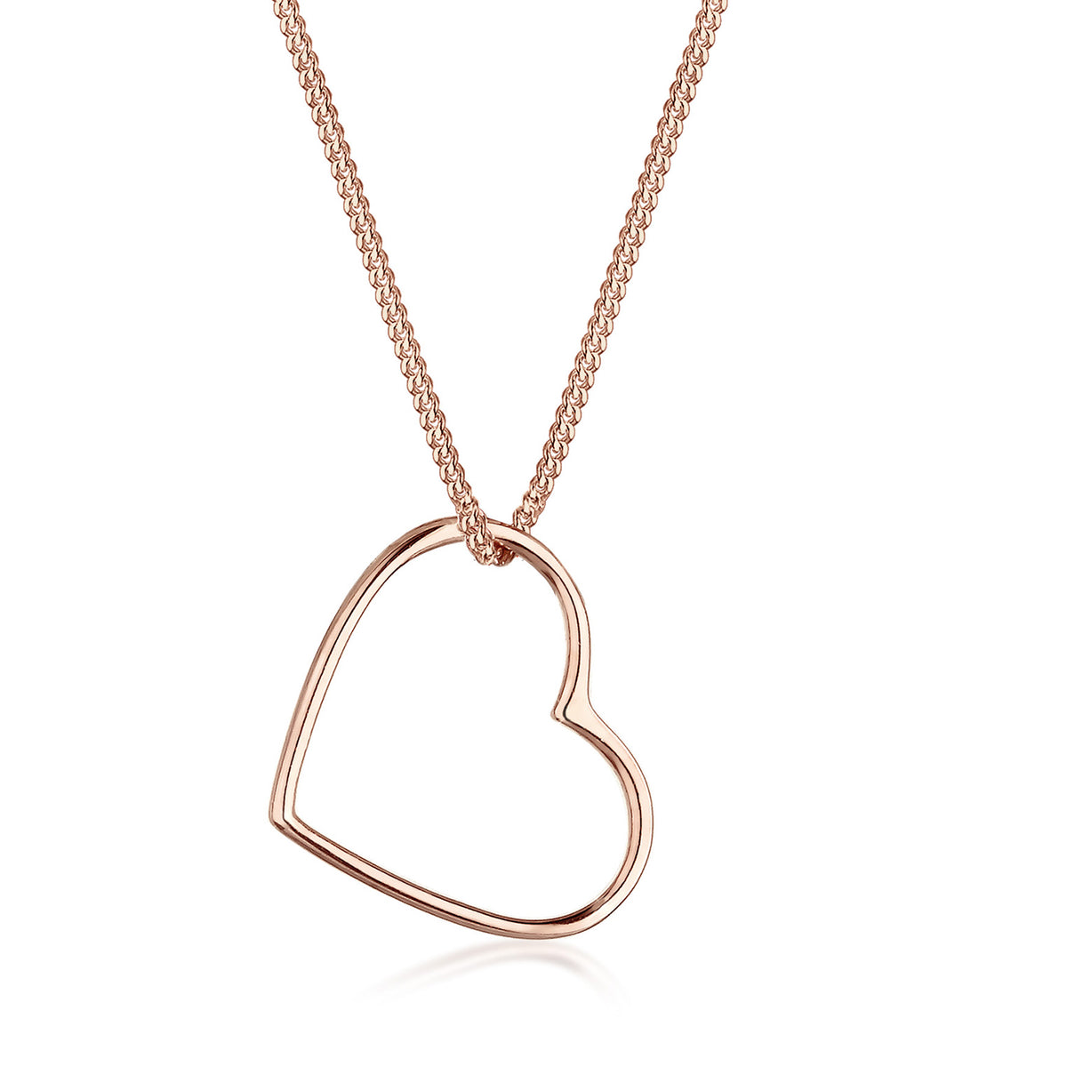 Roségold - Elli | Halskette Herz | 925 Sterling Silber Rosegold