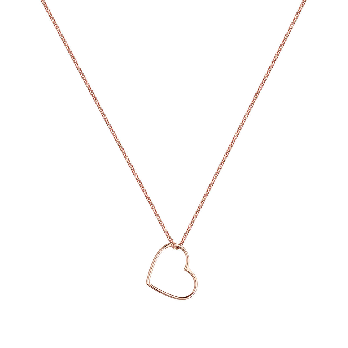 Roségold - Elli | Halskette Herz | 925 Sterling Silber Rosegold
