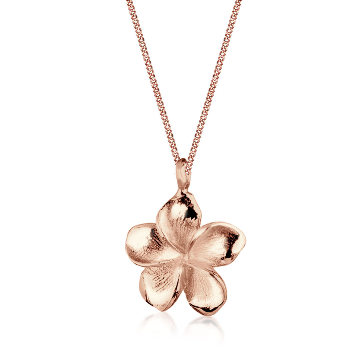 Roségold - Elli | Halskette Frangipani Blüte | 925 Sterling Silber Rosegold