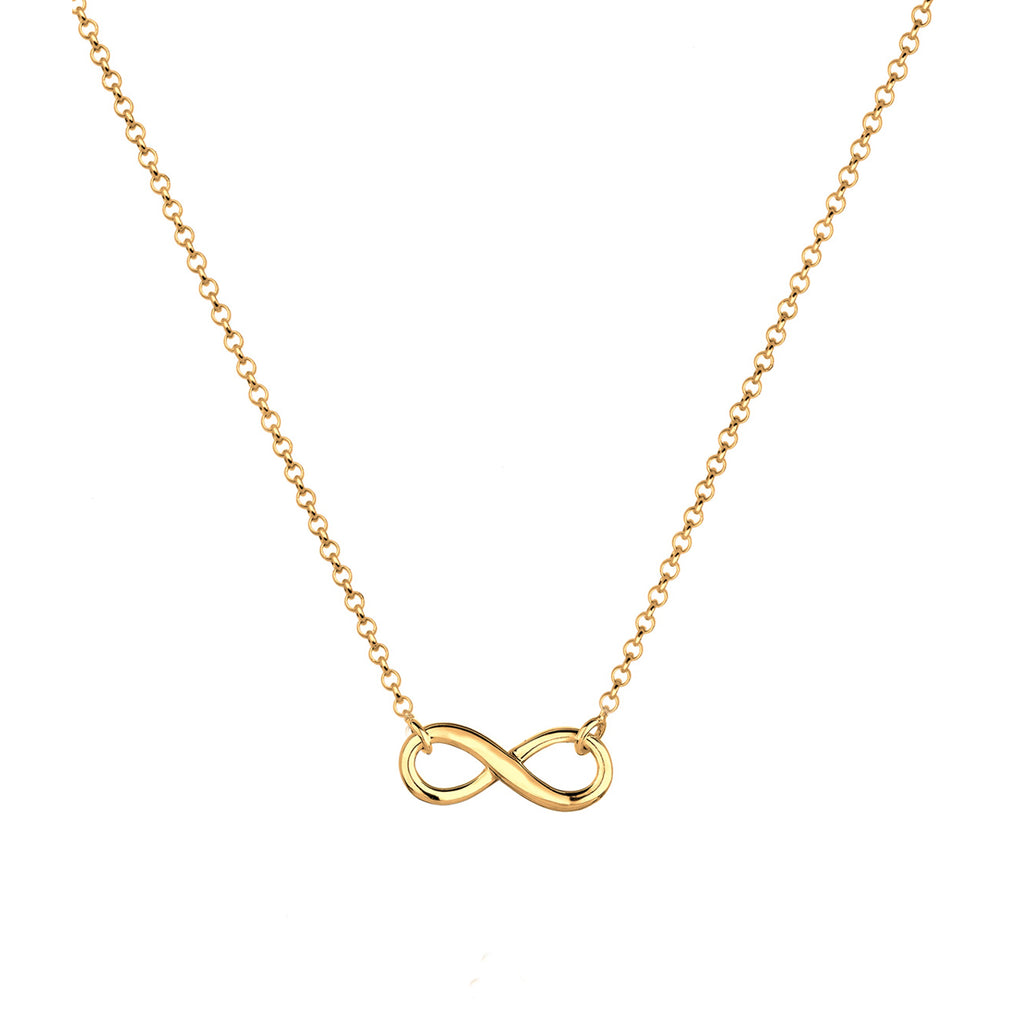 Gold - Elli | Halskette Infinity | 925 Sterling Silber vergoldet