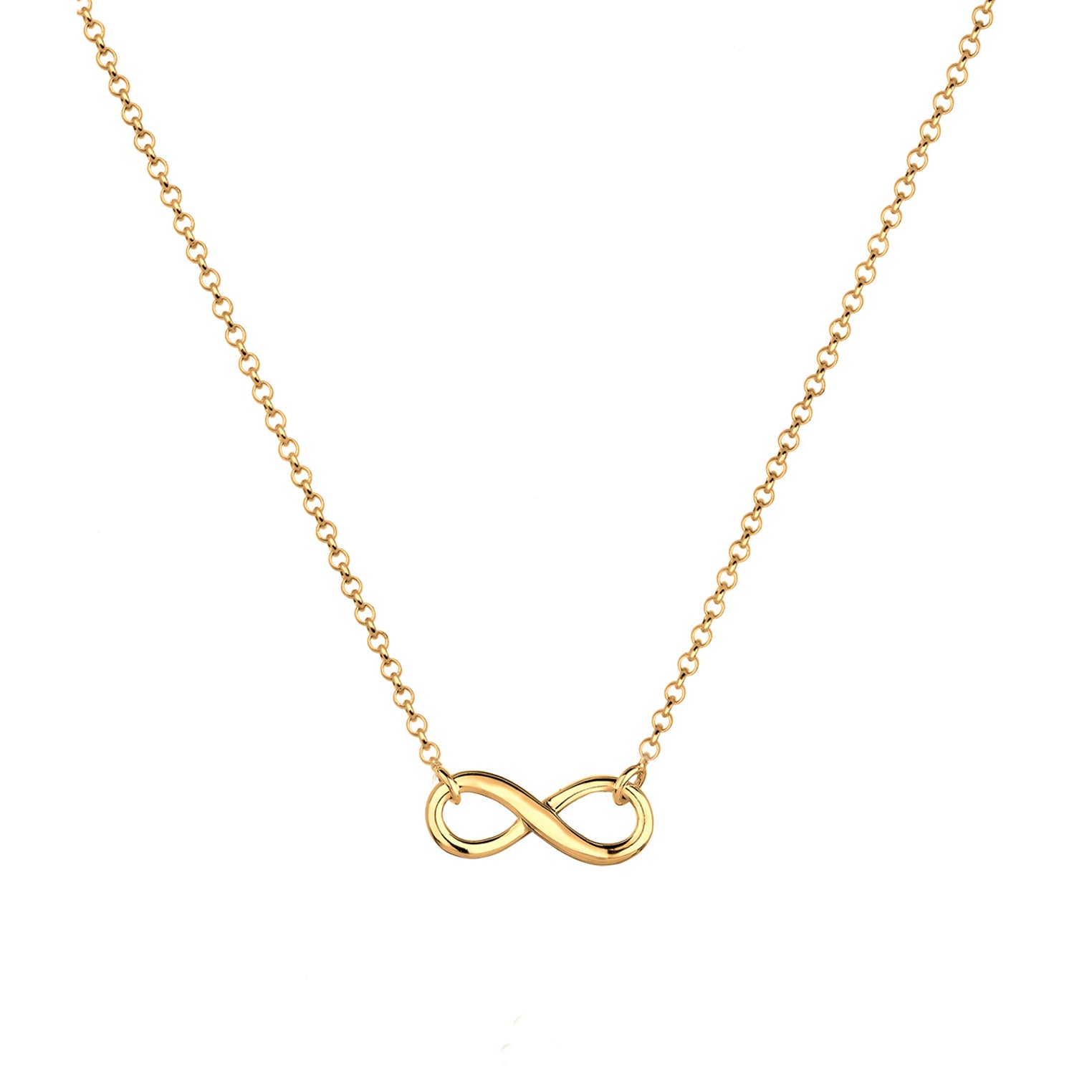 Gold - Elli | Halskette Infinity | 925 Sterling Silber vergoldet