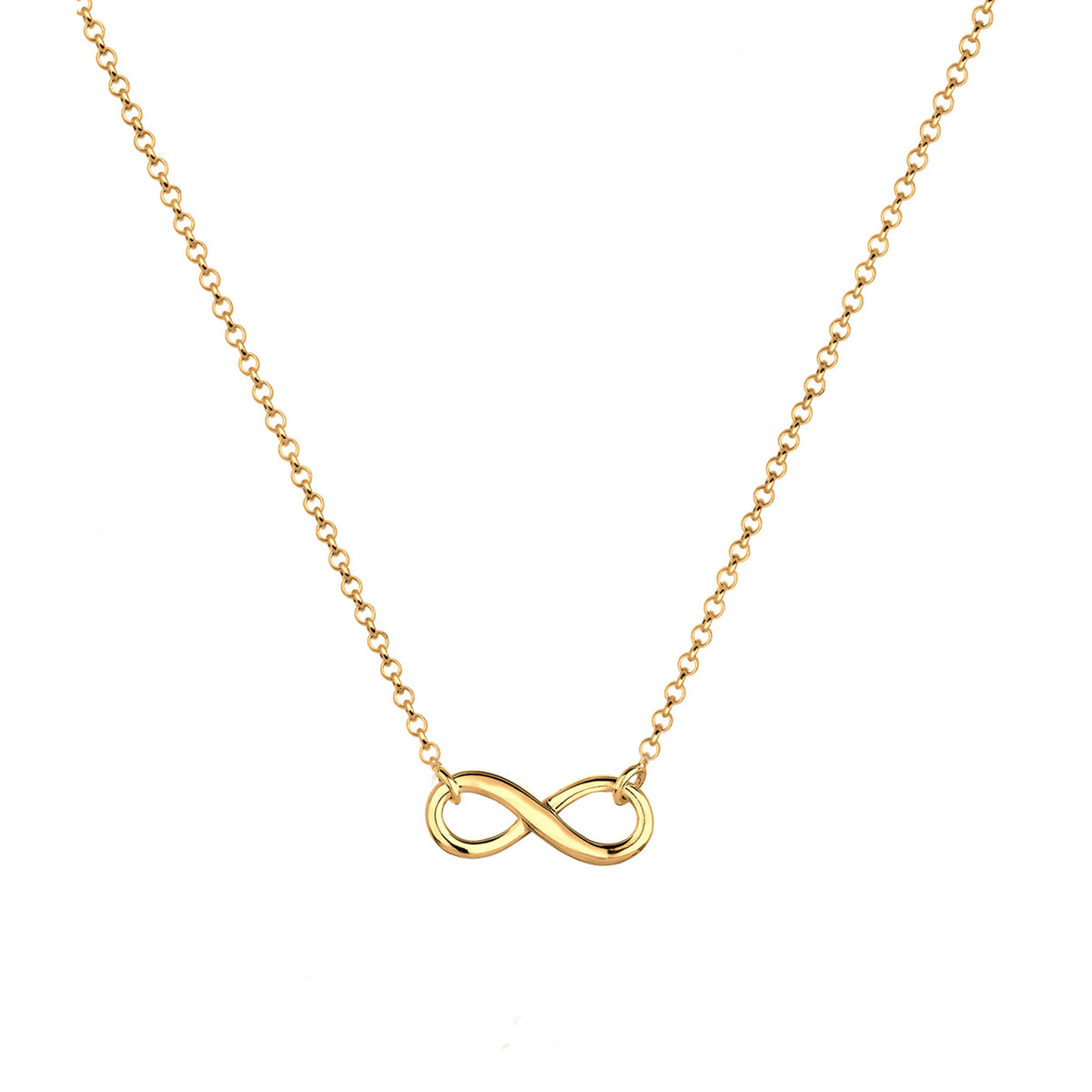 Gold - Elli | Halskette Infinity | 925 Sterling Silber vergoldet