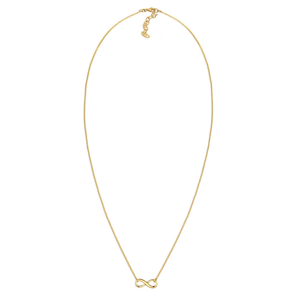 Gold - Elli | Halskette Infinity | 925 Sterling Silber vergoldet