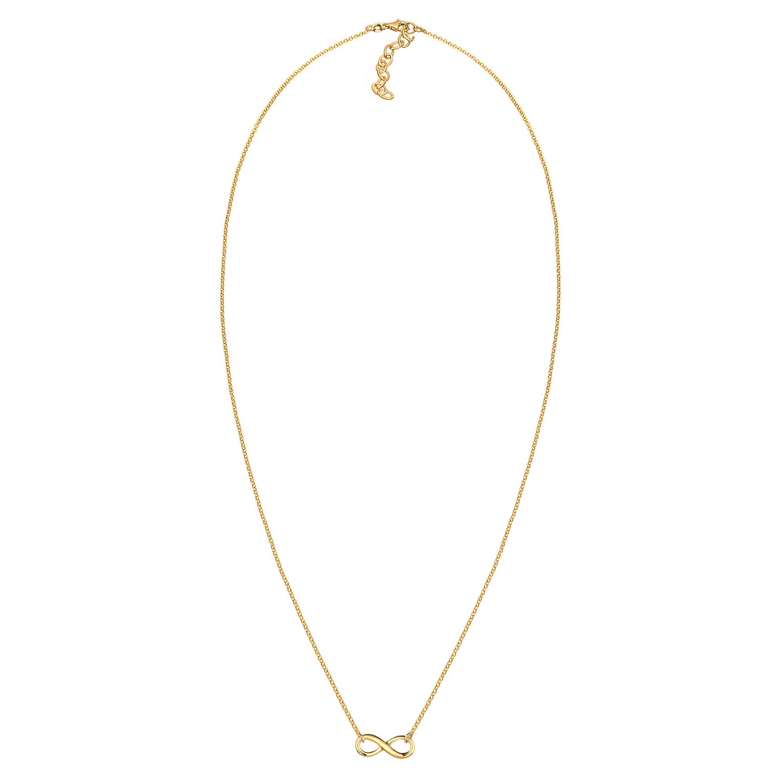 Gold - Elli | Halskette Infinity | 925 Sterling Silber vergoldet