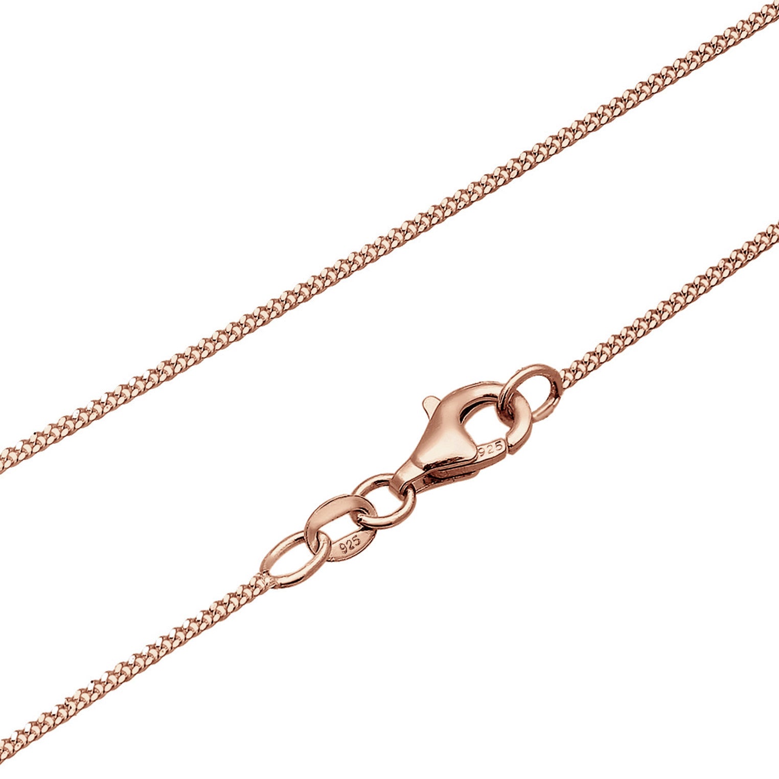 Rosa - Elli | Halskette | Kristall ( Rosa ) | 925 Sterling Silber Rosegold