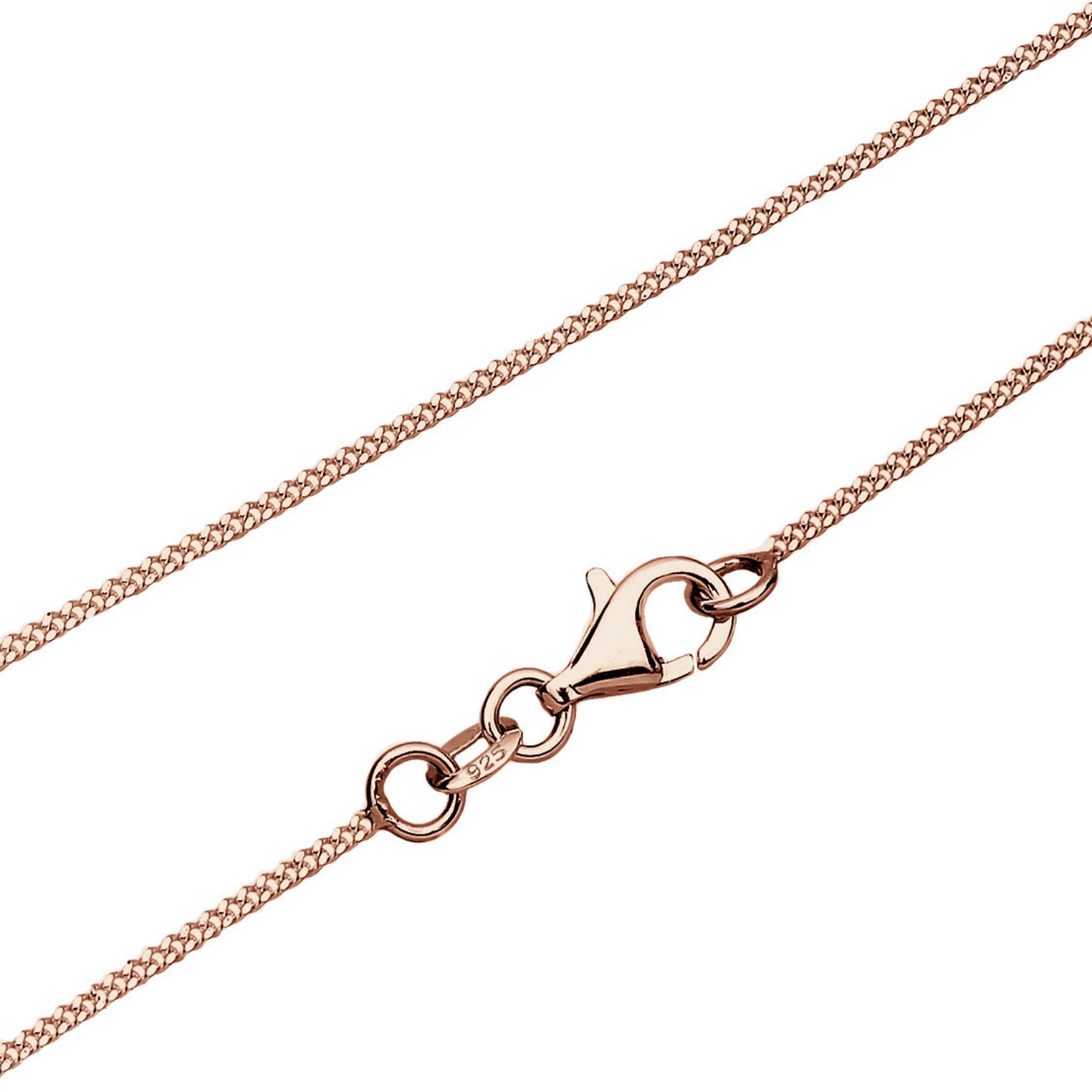 Weiß - Elli | Halskette | Mit Kristallen von Swarovski® (Weiß) | 925 Sterling Silber Rosegold