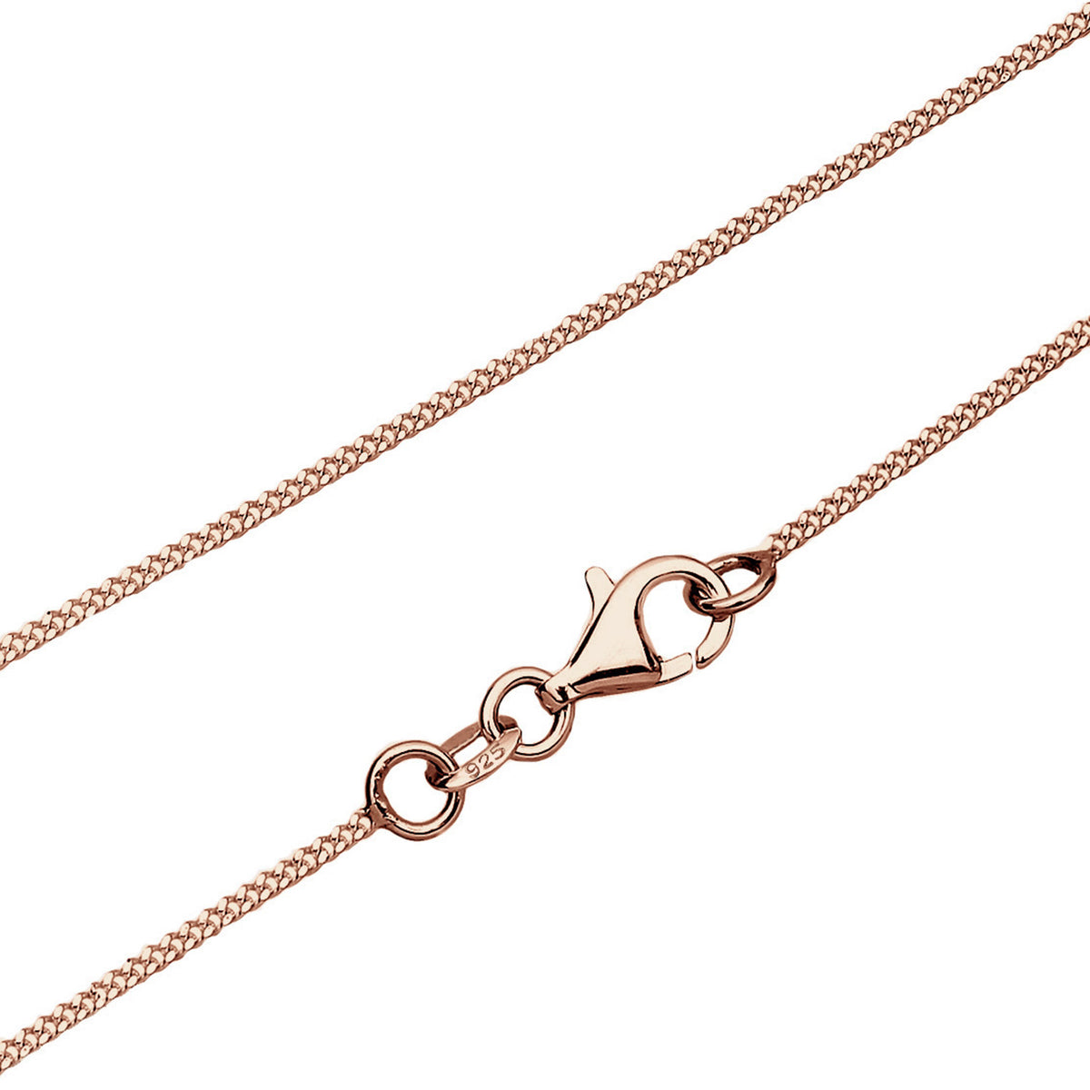Weiß - Elli | Halskette | Mit Kristallen von Swarovski® (Weiß) | 925 Sterling Silber Rosegold